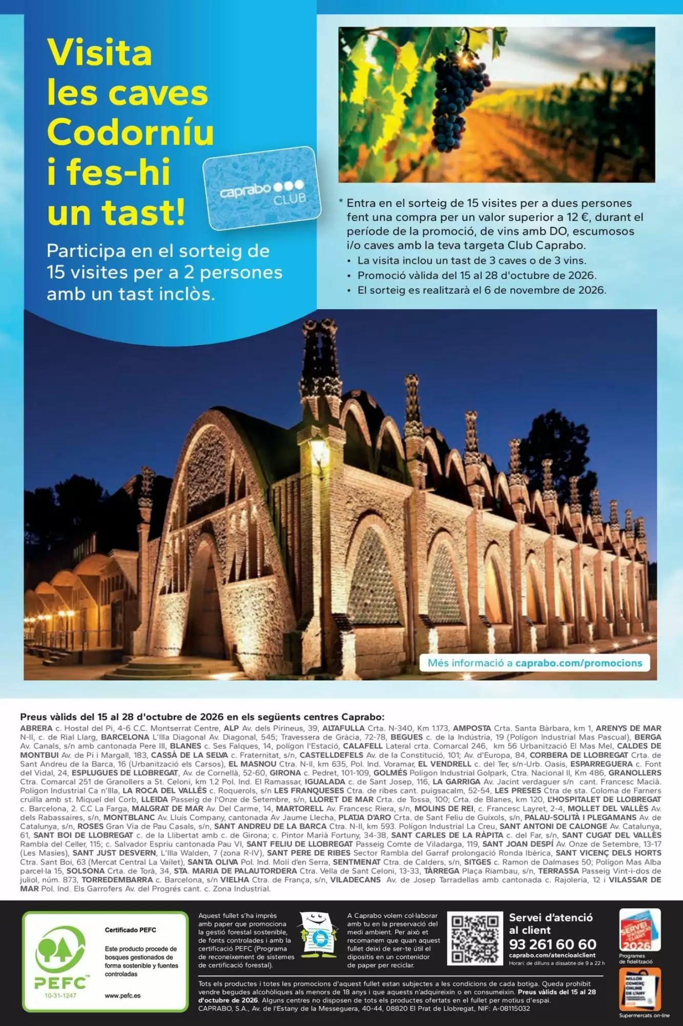 Folleto promocional de Caprabo válido desde el 15/10/2026 - Página 12.