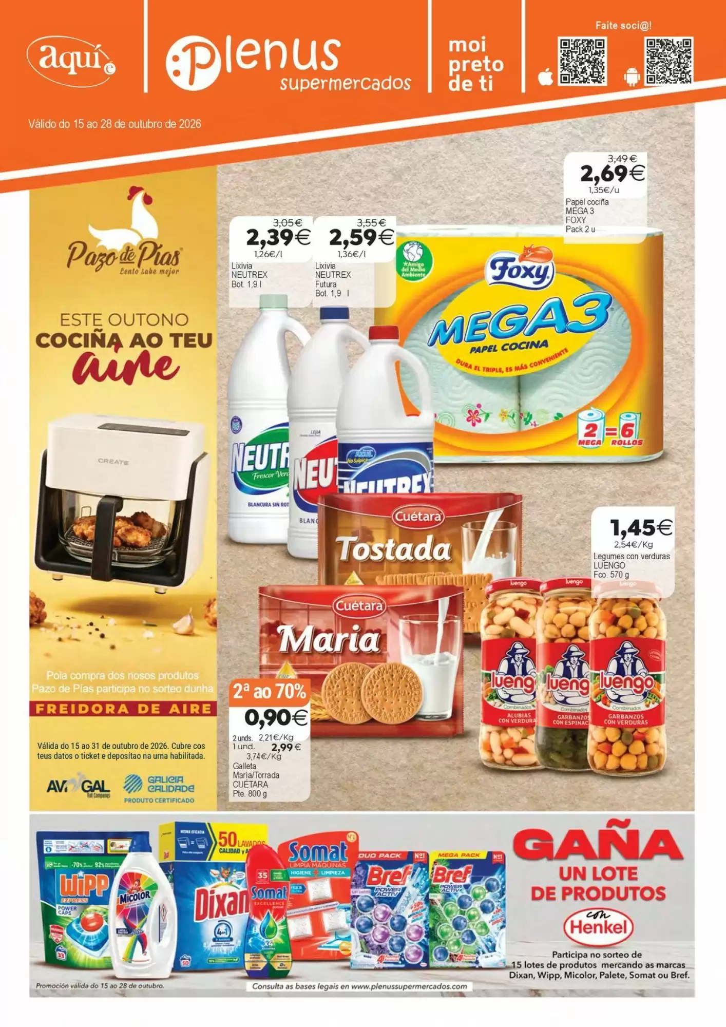 Folleto promocional de Supermercados Aquí válido desde el 15/10/2026 - Página 1.