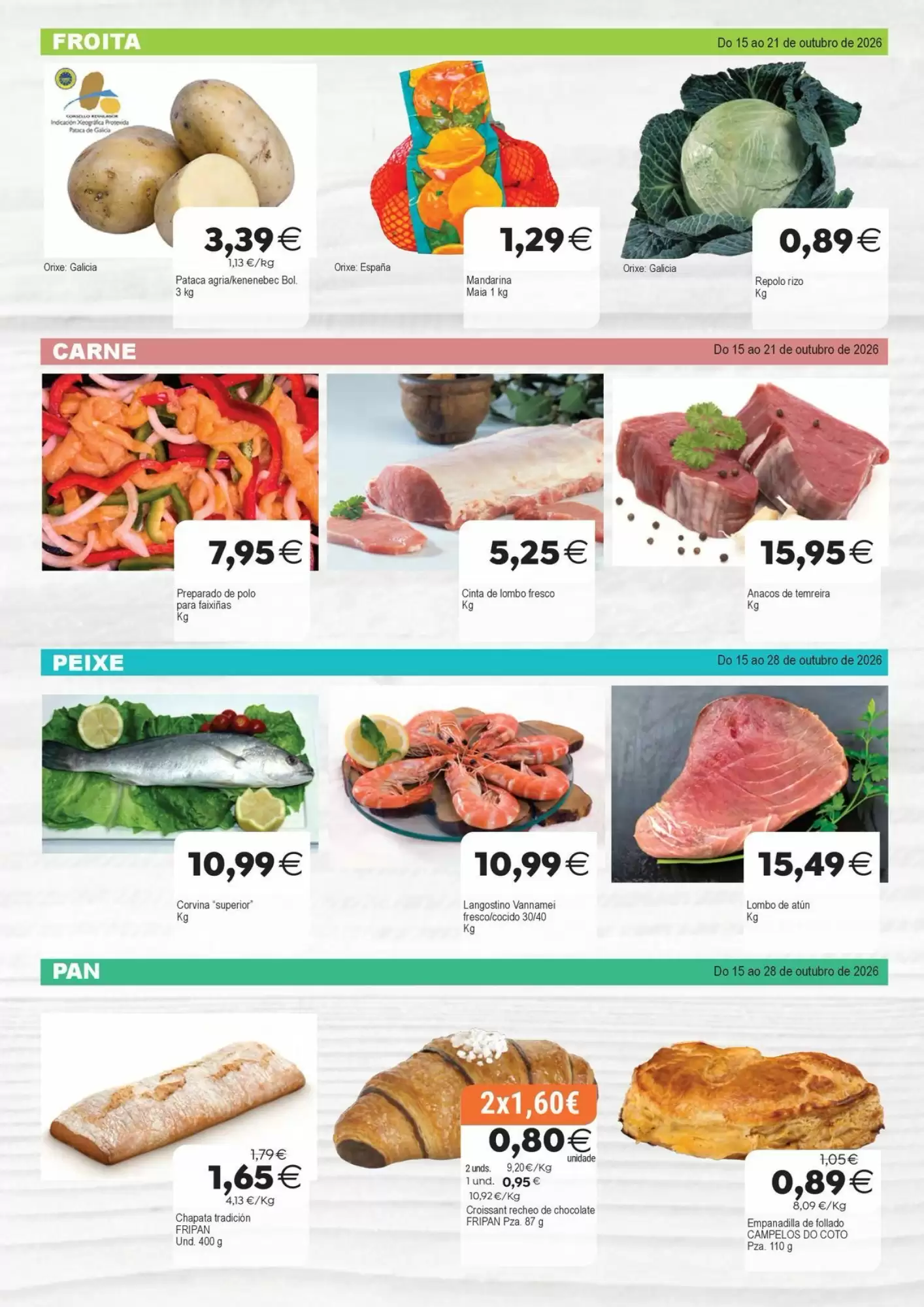 Folleto promocional de Supermercados Aquí válido desde el 15/10/2026 - Página 2.
