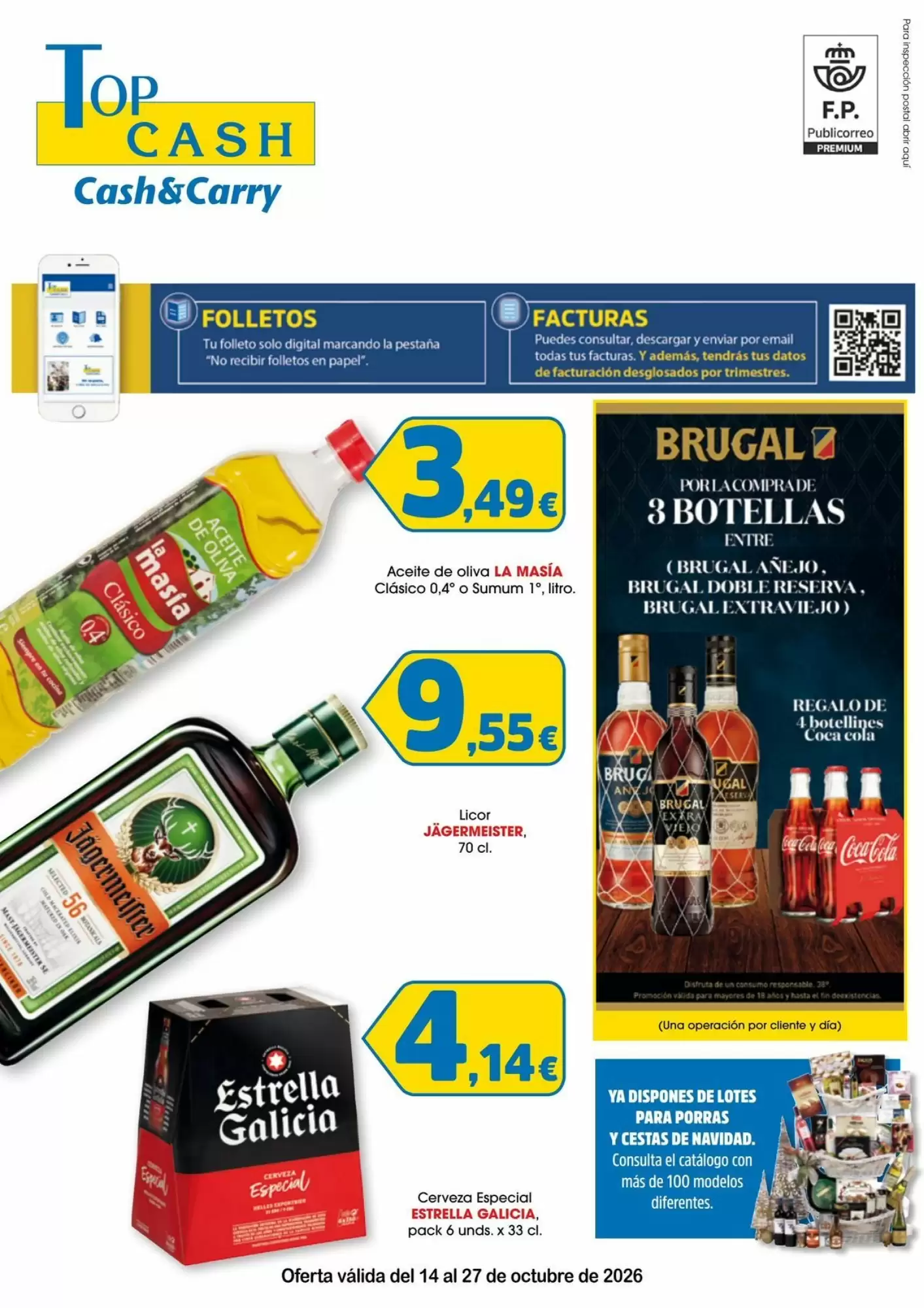 Folleto promocional de TOP Cash & Carry válido desde el 15/10/2026 - Página 1.