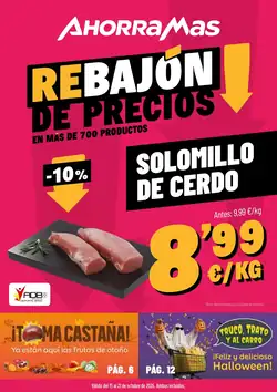 Folleto promocional de AhorraMas válido desde el 15/10/2026