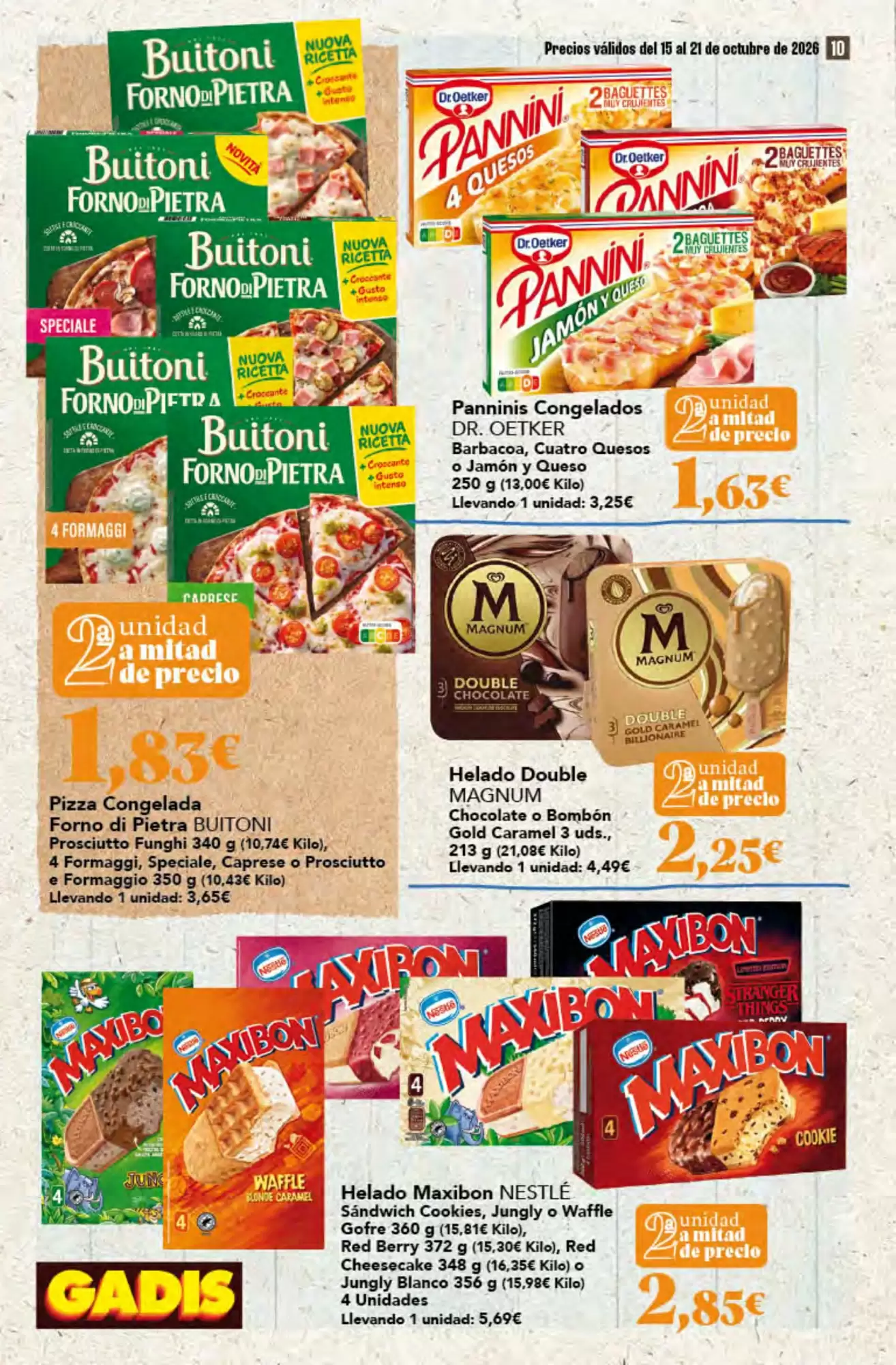 Folleto promocional de Gadis válido desde el 15/10/2026 - Página 10.