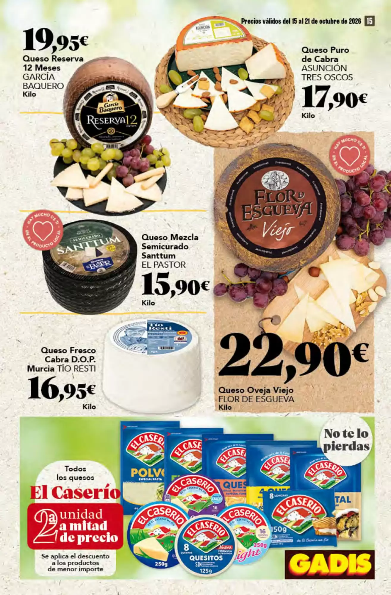 Folleto promocional de Gadis válido desde el 15/10/2026 - Página 15.