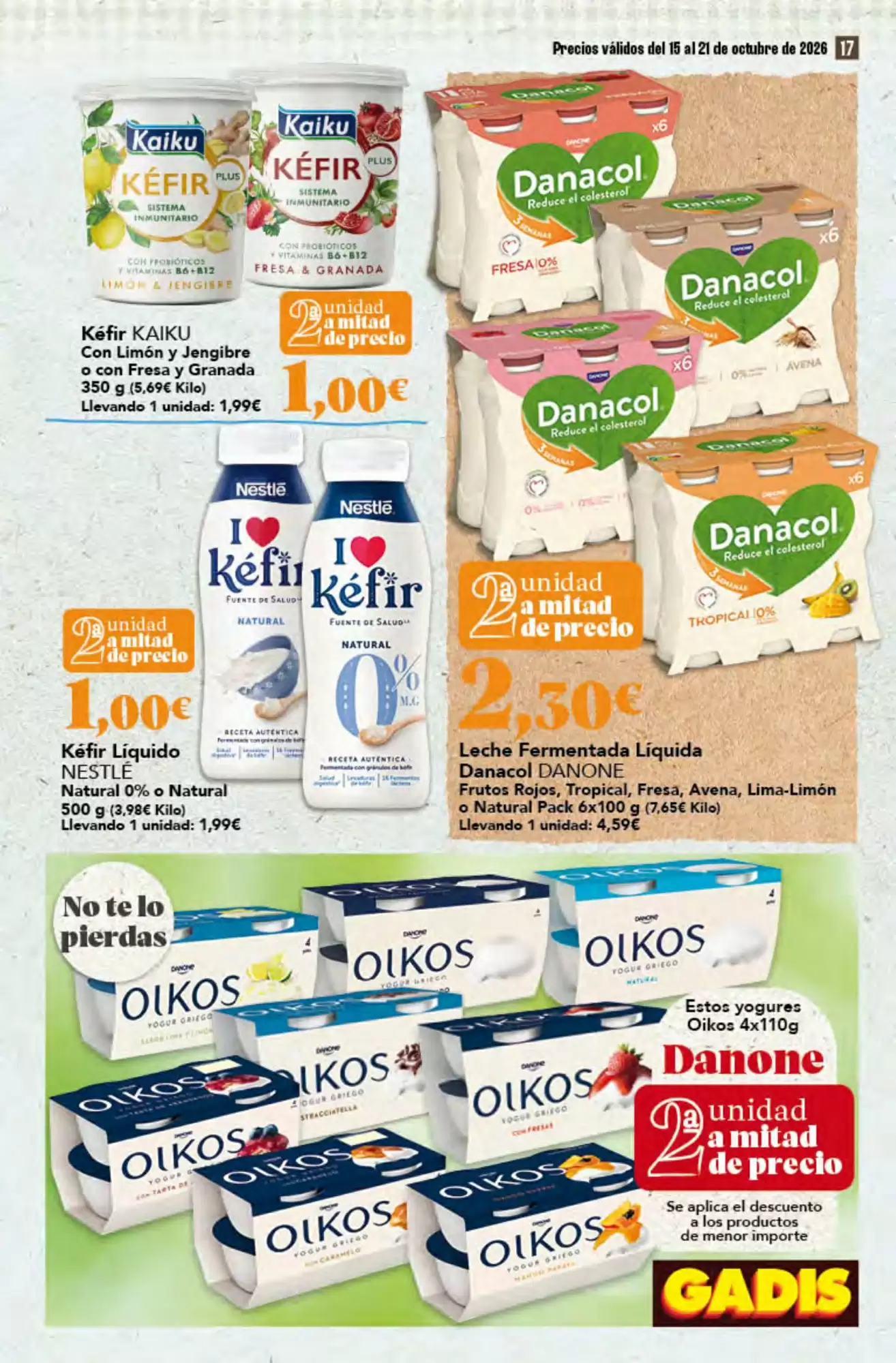 Folleto promocional de Gadis válido desde el 15/10/2026 - Página 17.