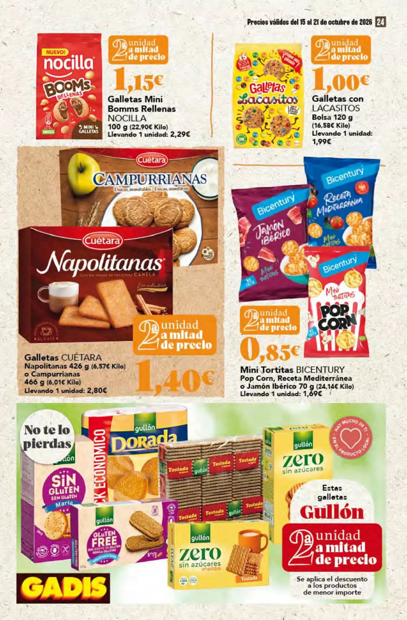 Folleto promocional de Gadis válido desde el 15/10/2026 - Página 24.