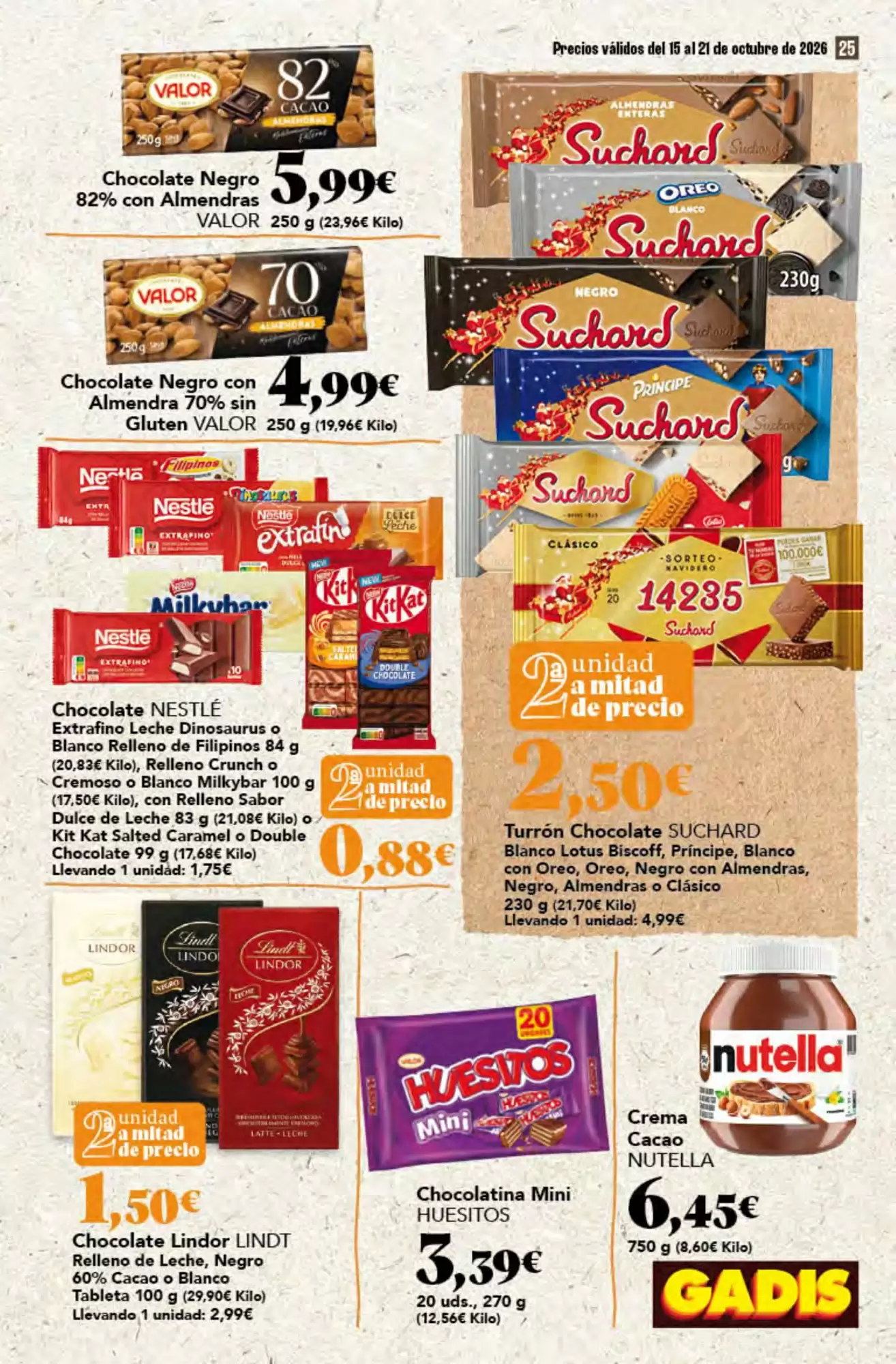 Folleto promocional de Gadis válido desde el 15/10/2026 - Página 25.