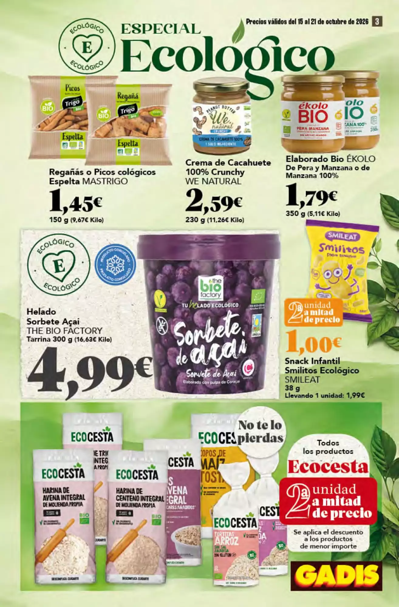 Folleto promocional de Gadis válido desde el 15/10/2026 - Página 3.