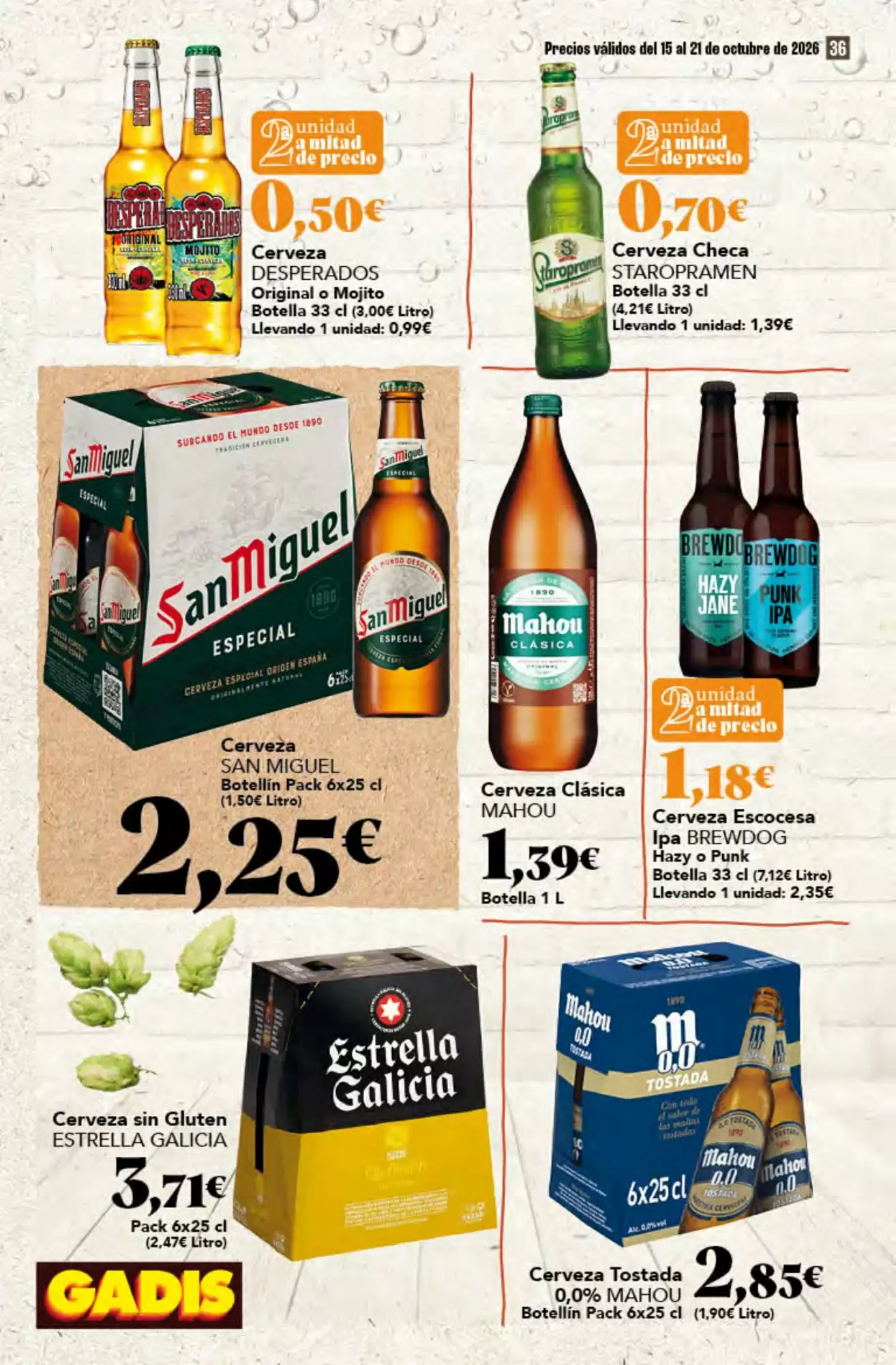 Folleto promocional de Gadis válido desde el 15/10/2026 - Página 36.