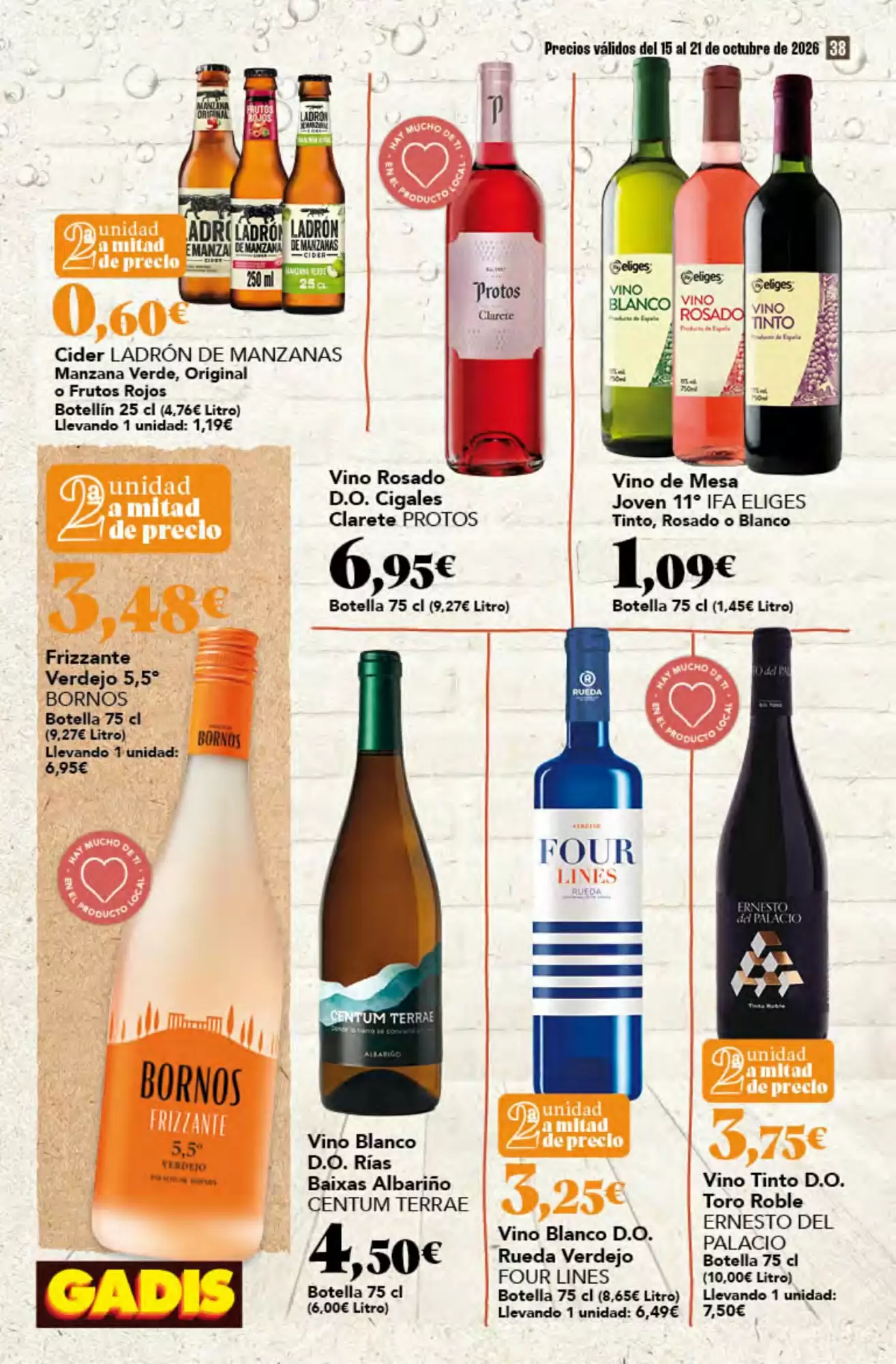 Folleto promocional de Gadis válido desde el 15/10/2026 - Página 38.