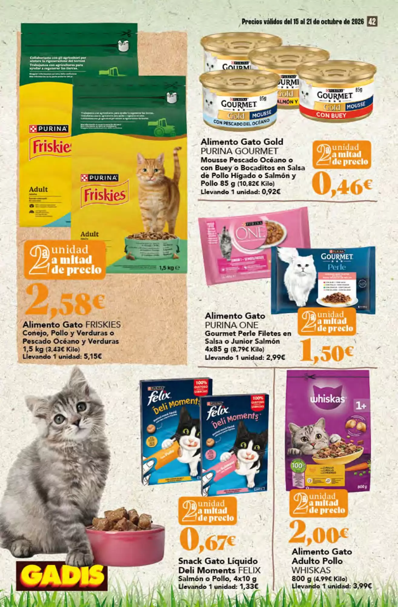 Folleto promocional de Gadis válido desde el 15/10/2026 - Página 42.