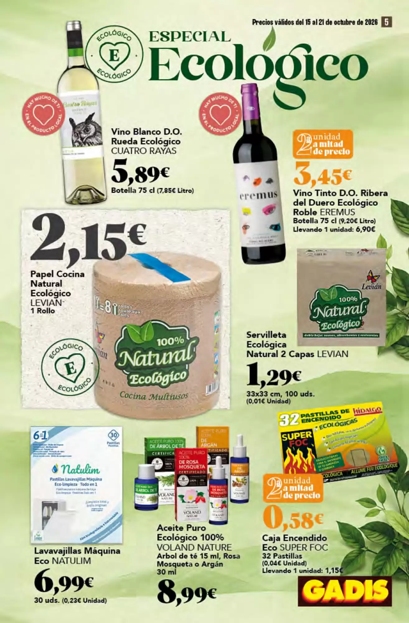 Folleto promocional de Gadis válido desde el 15/10/2026 - Página 5.