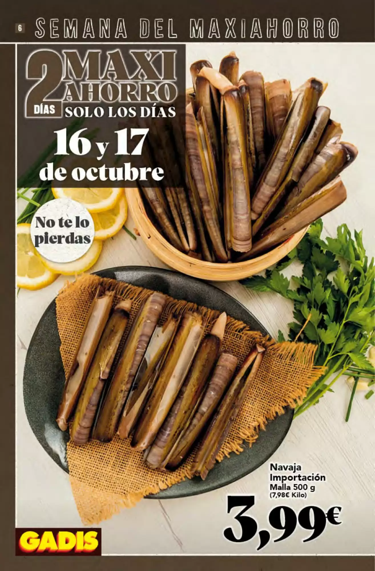 Folleto promocional de Gadis válido desde el 15/10/2026 - Página 6.