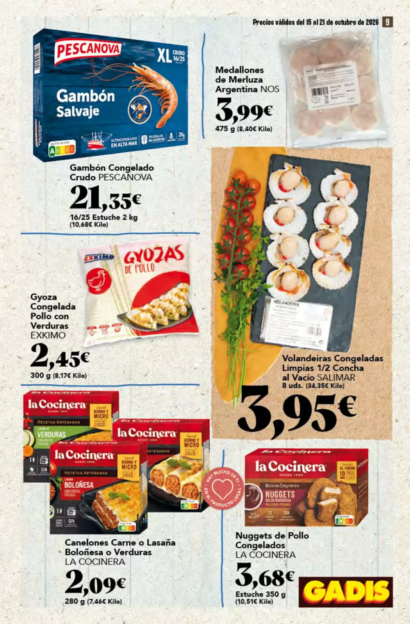 Folleto promocional de Gadis válido desde el 15/10/2026 - Página 9.