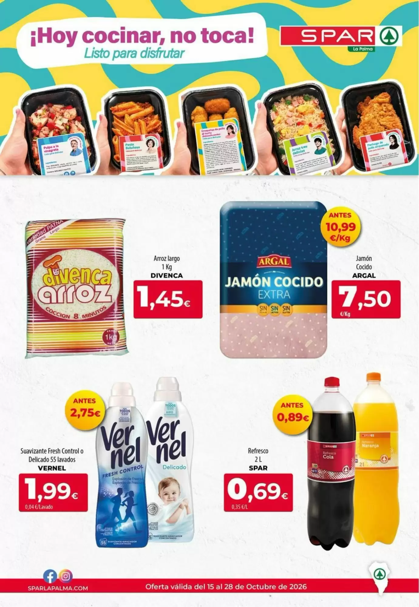 Folleto promocional de Spar La Palma válido desde el 15/10/2026 - Página 1.