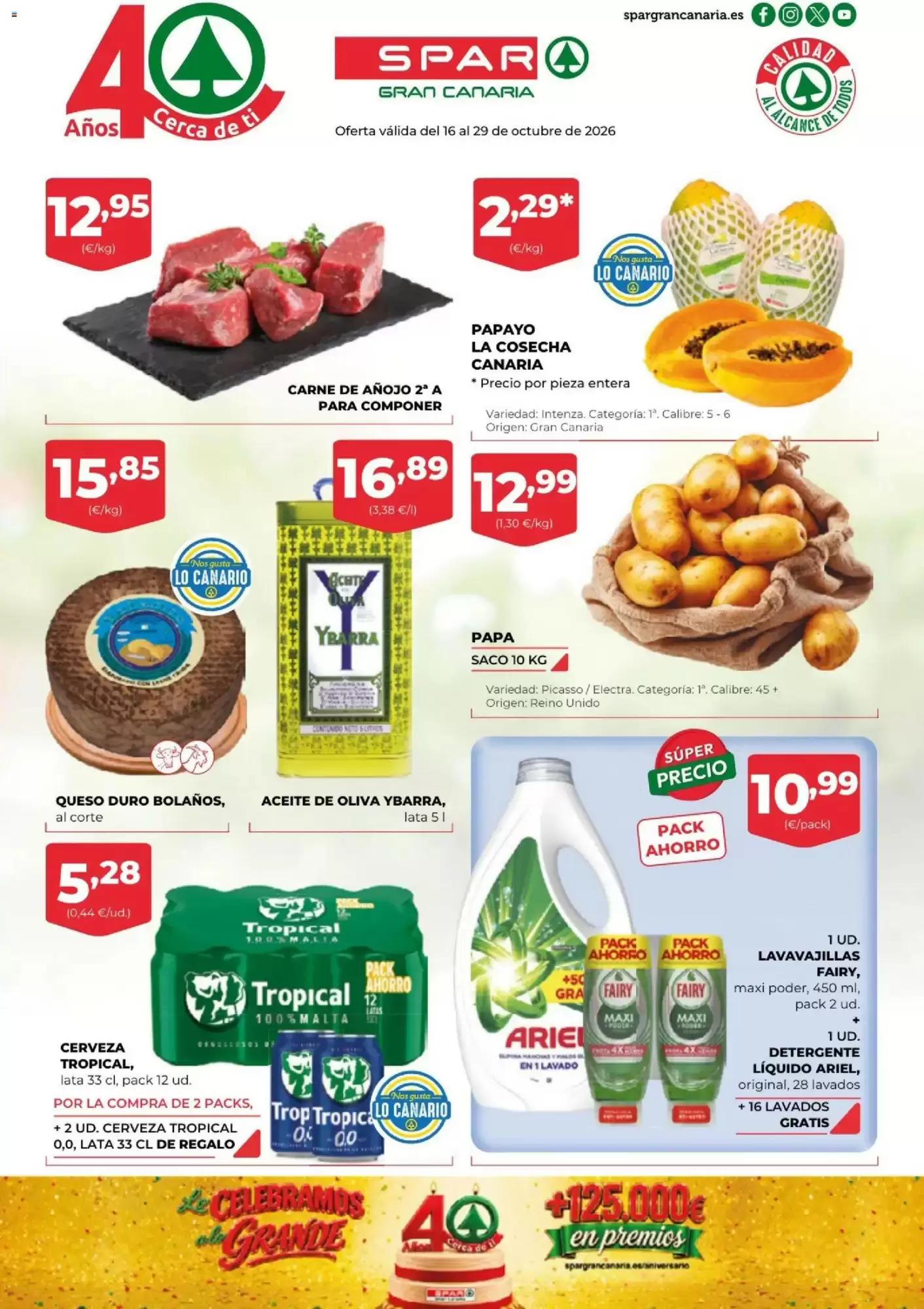 Folleto promocional de Spar válido desde el 16/10/2026 - Página 1.
