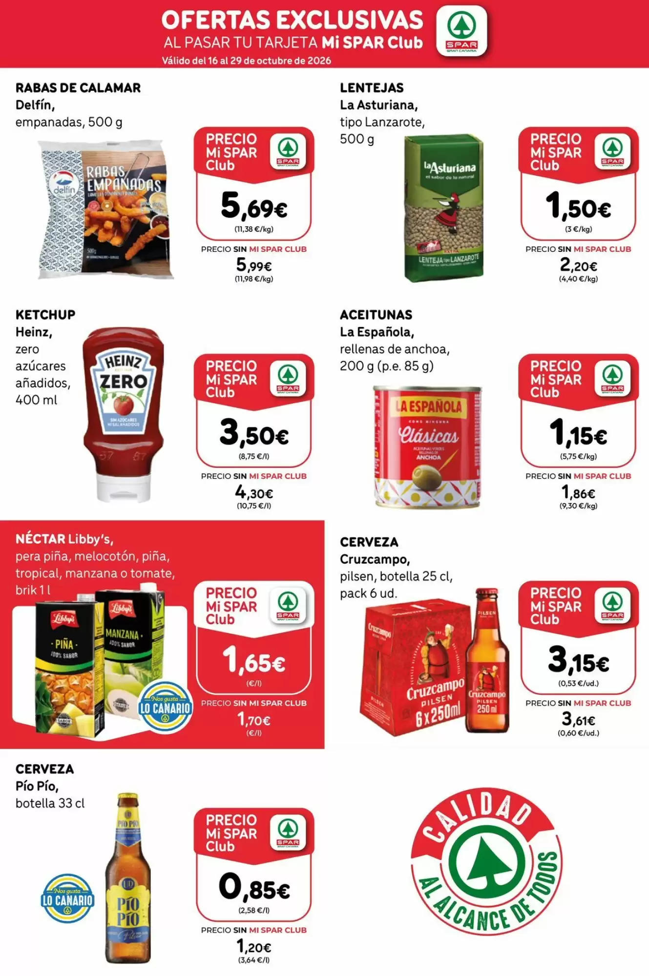 Folleto promocional de SPAR Gran Canaria válido desde el 16/10/2026 - Página 2.