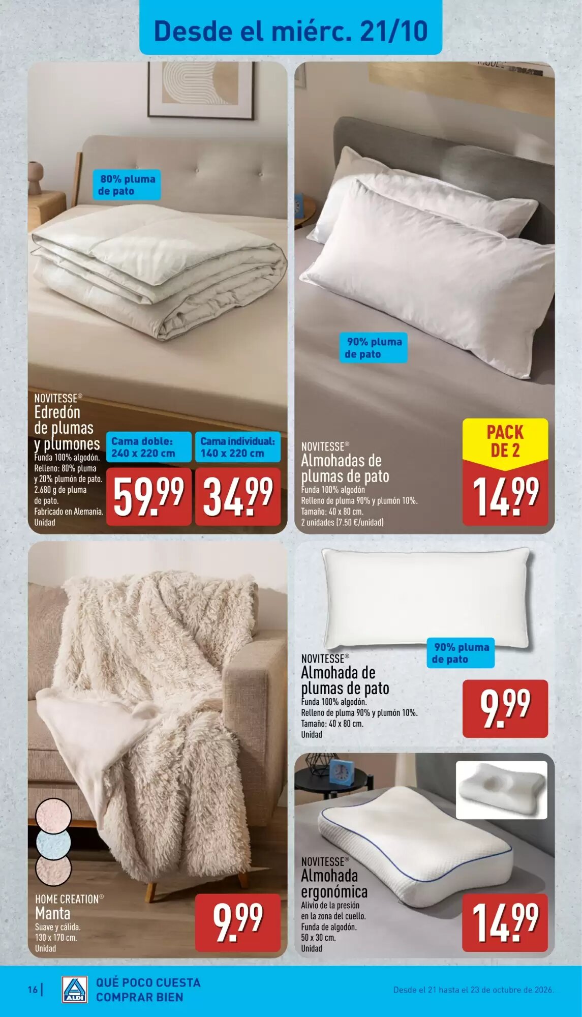 Folleto promocional de ALDI válido desde el 19/10/2026 - Página 16.