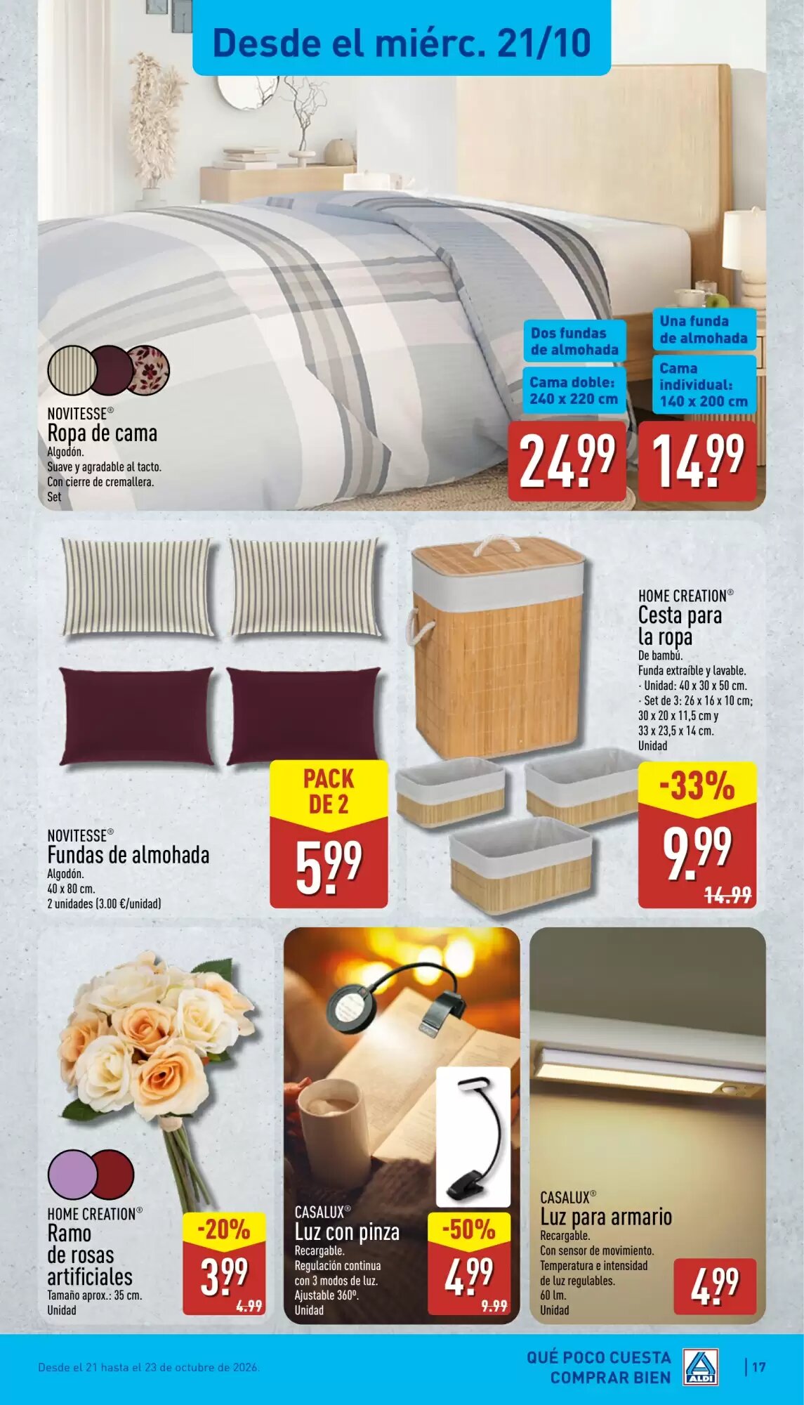 Folleto promocional de ALDI válido desde el 19/10/2026 - Página 17.
