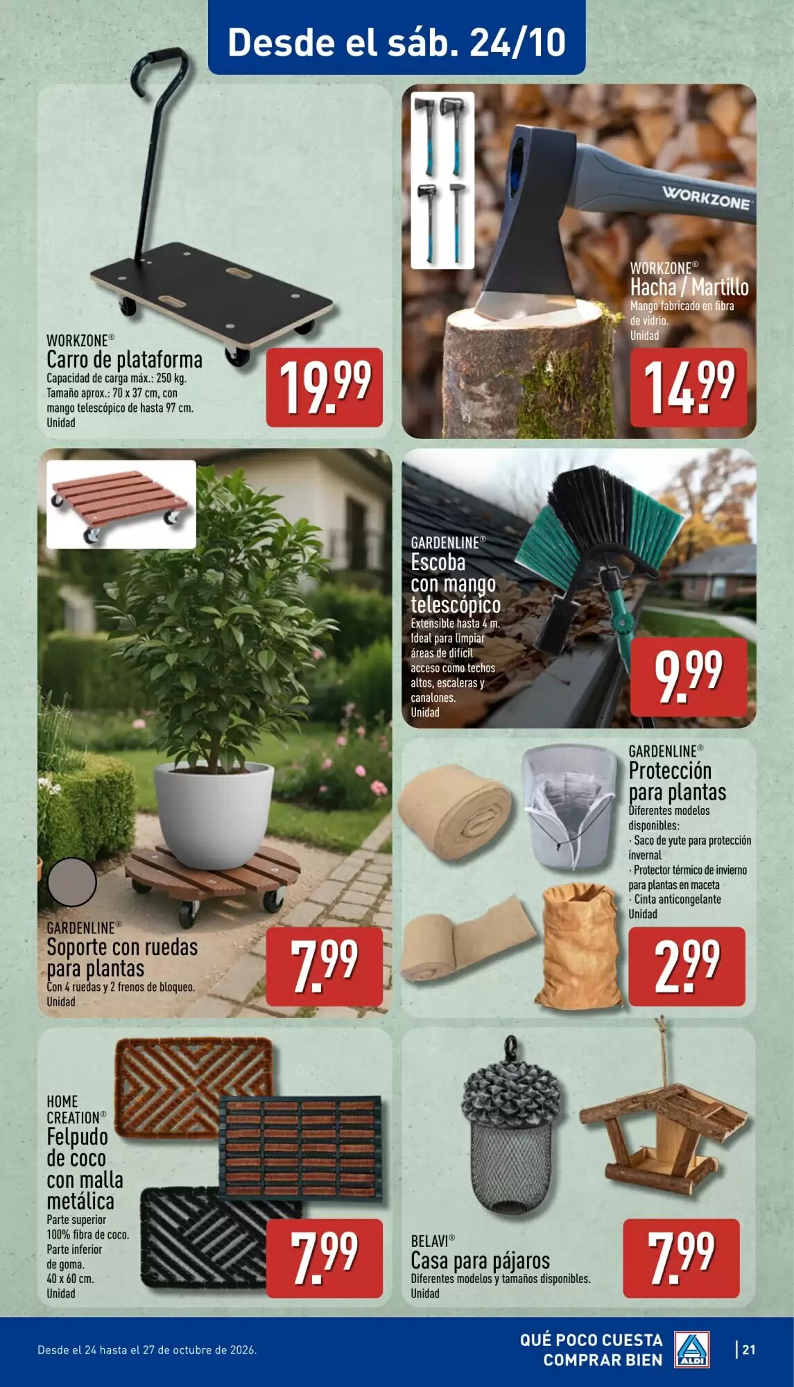 Folleto promocional de ALDI válido desde el 19/10/2026 - Página 21.