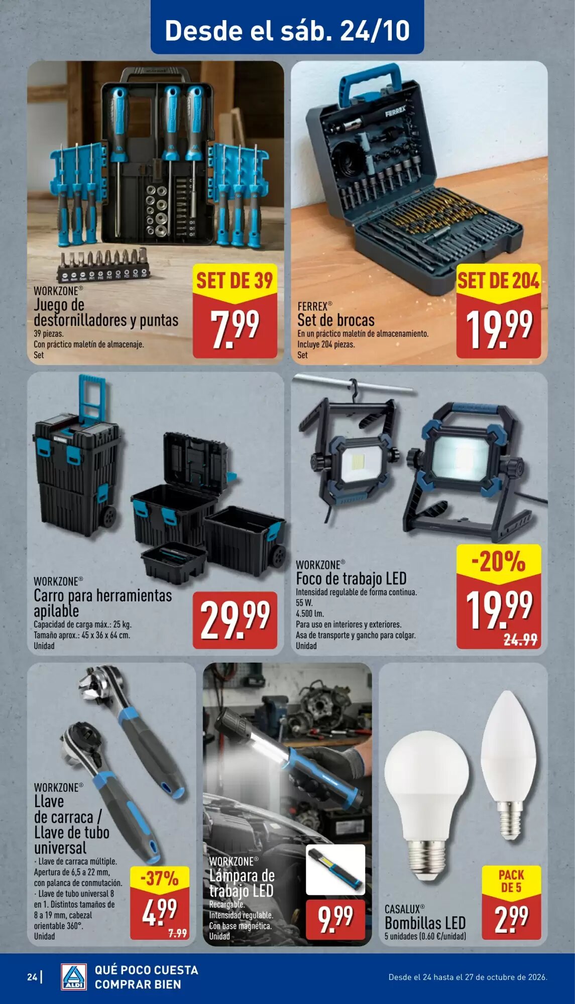 Folleto promocional de ALDI válido desde el 19/10/2026 - Página 24.