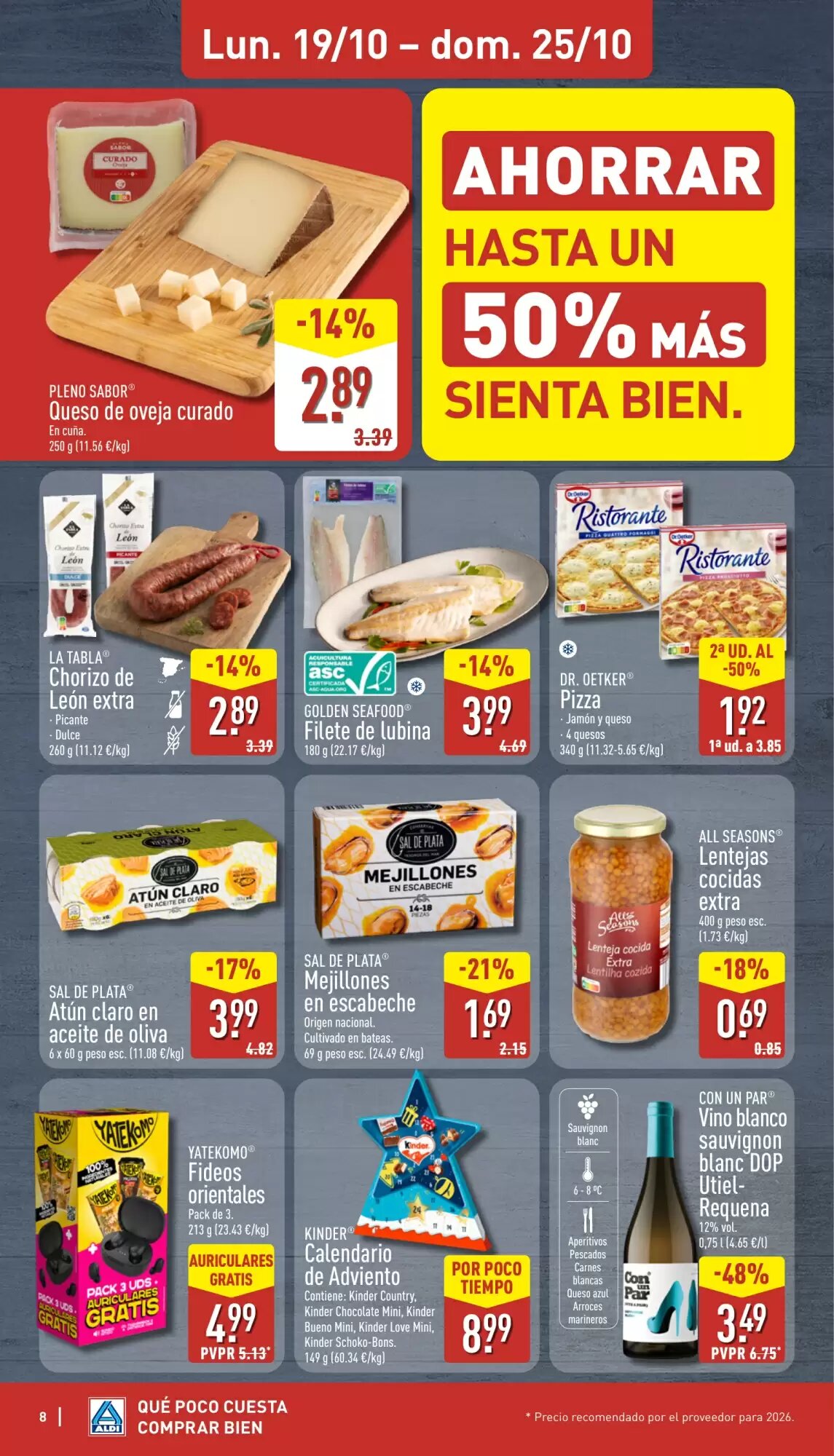 Folleto promocional de ALDI válido desde el 19/10/2026 - Página 8.
