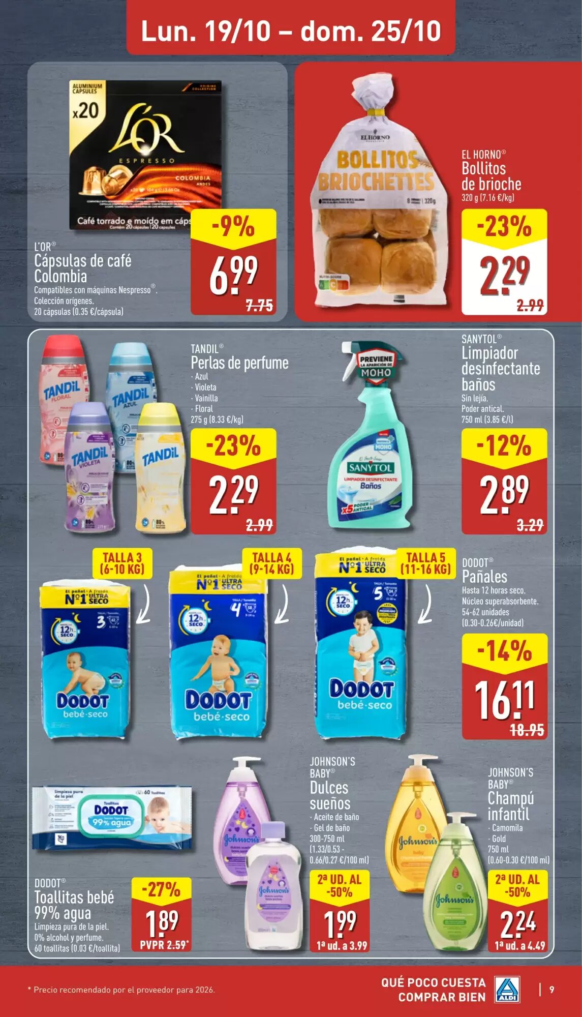 Folleto promocional de ALDI válido desde el 19/10/2026 - Página 9.