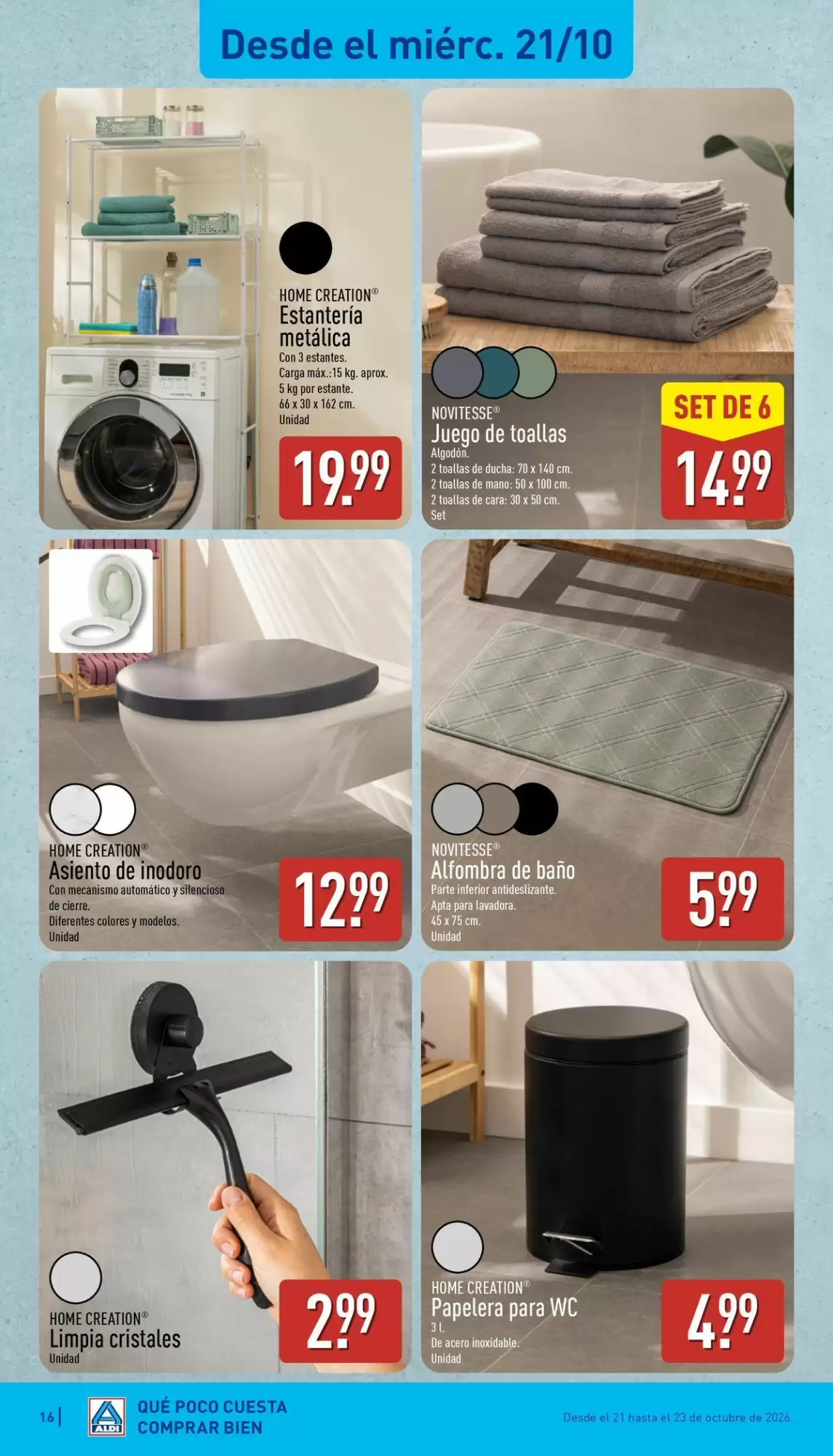 Folleto promocional de ALDI válido desde el 19/10/2026 - Página 16.