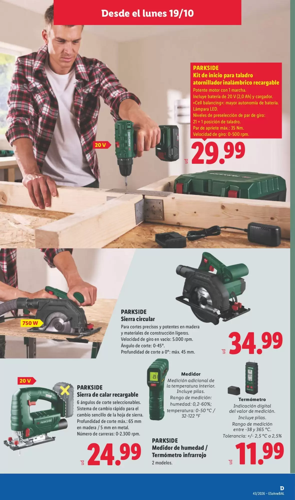Folleto promocional de Lidl válido desde el 19/10/2026 - Página 9.