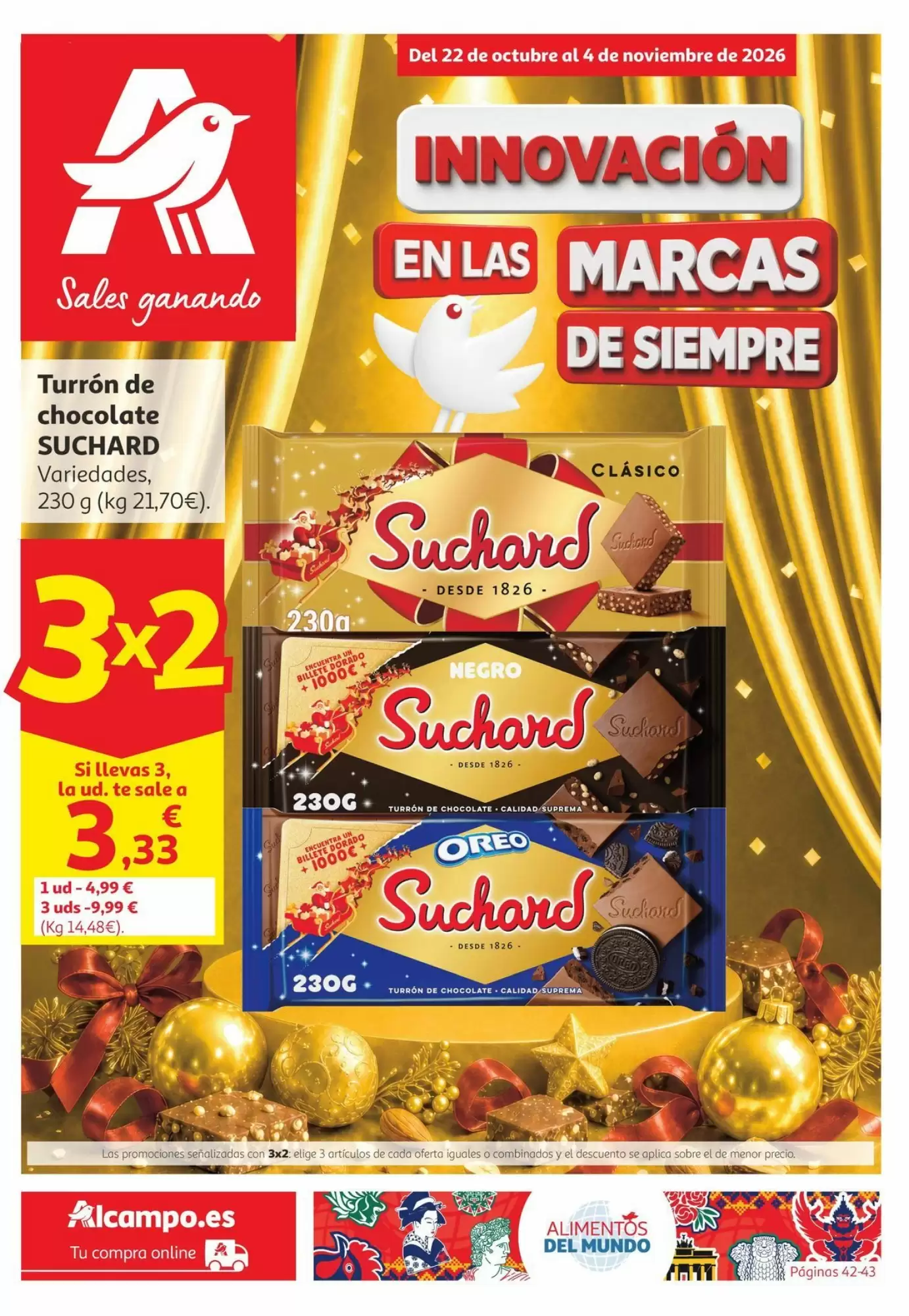 Folleto promocional de Alcampo válido desde el 22/10/2026 - Página 1.
