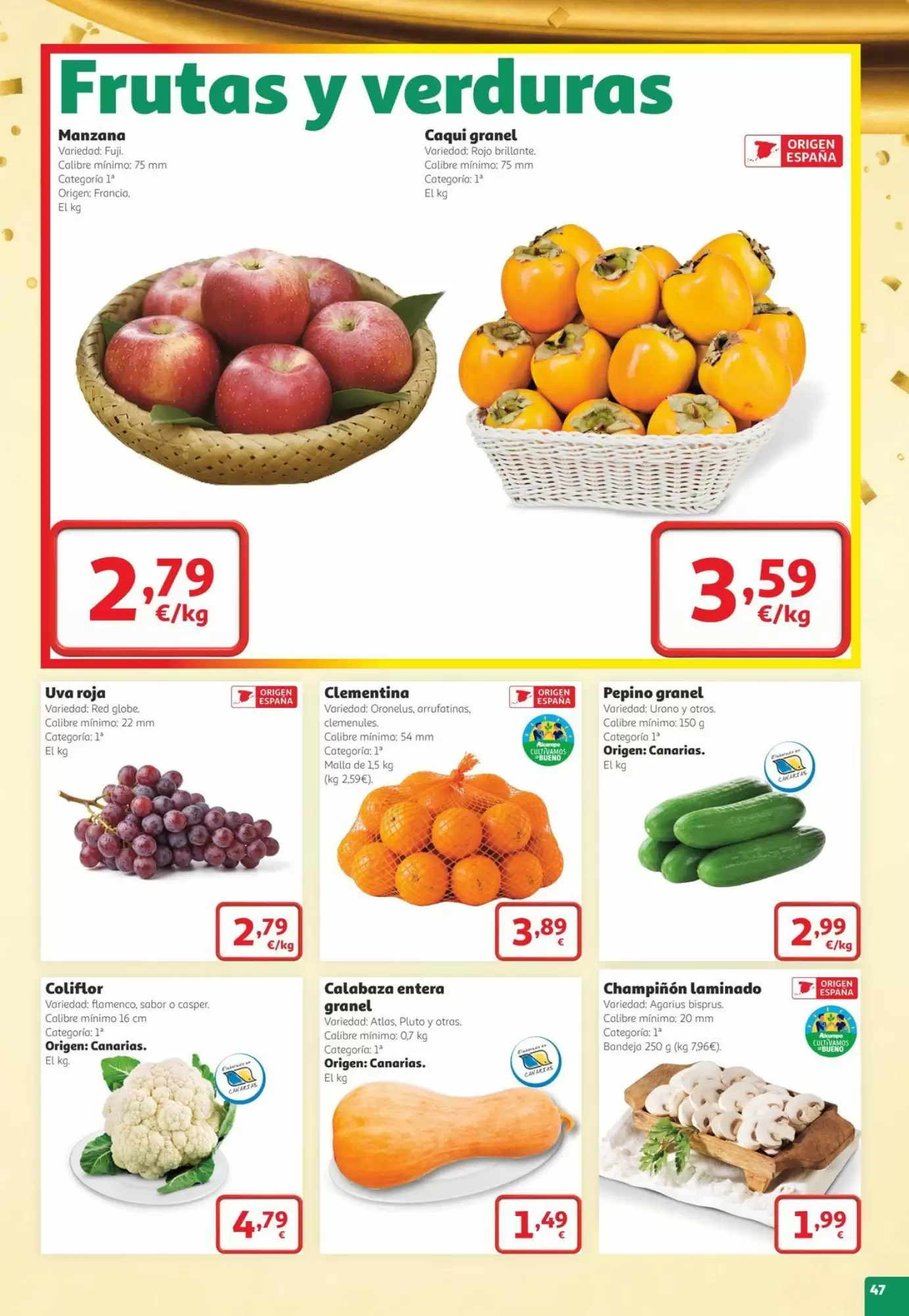 Folleto promocional de Alcampo válido desde el 22/10/2026 - Página 47.