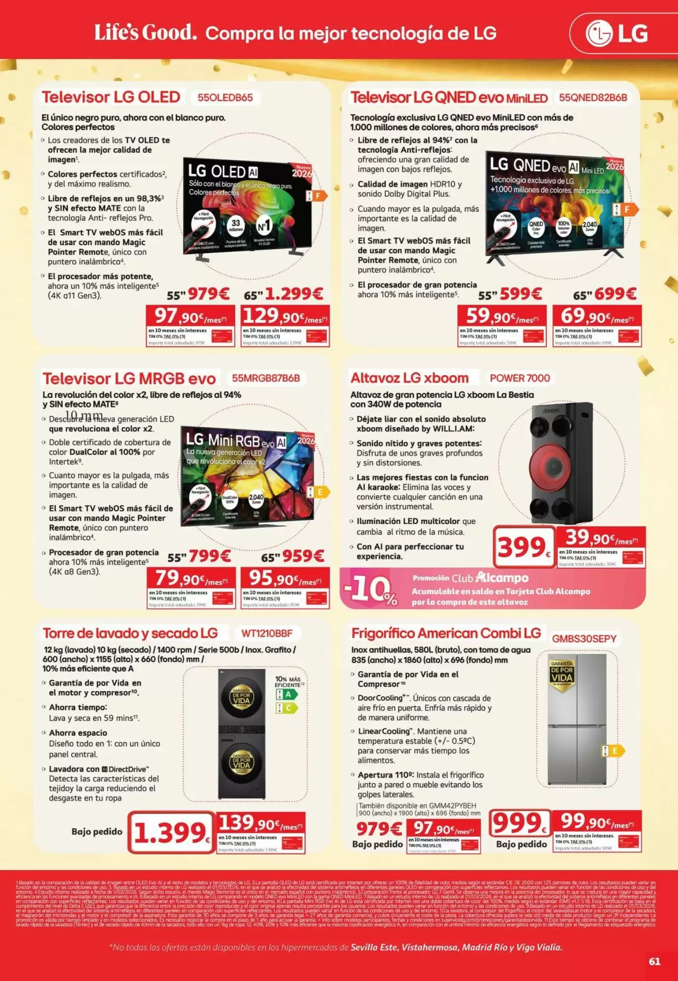 Folleto promocional de Alcampo válido desde el 22/10/2026 - Página 61.