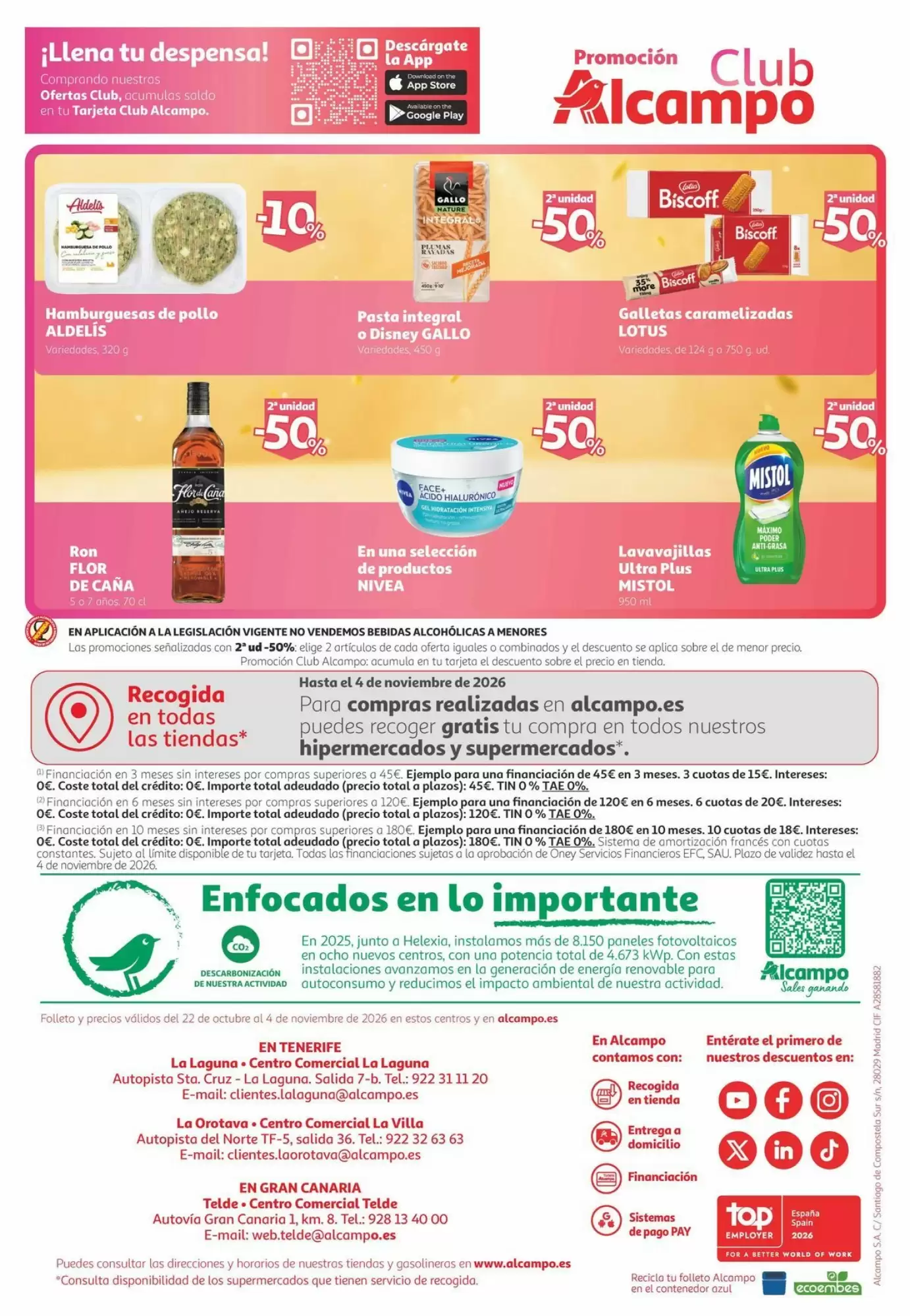 Folleto promocional de Alcampo válido desde el 22/10/2026 - Página 64.