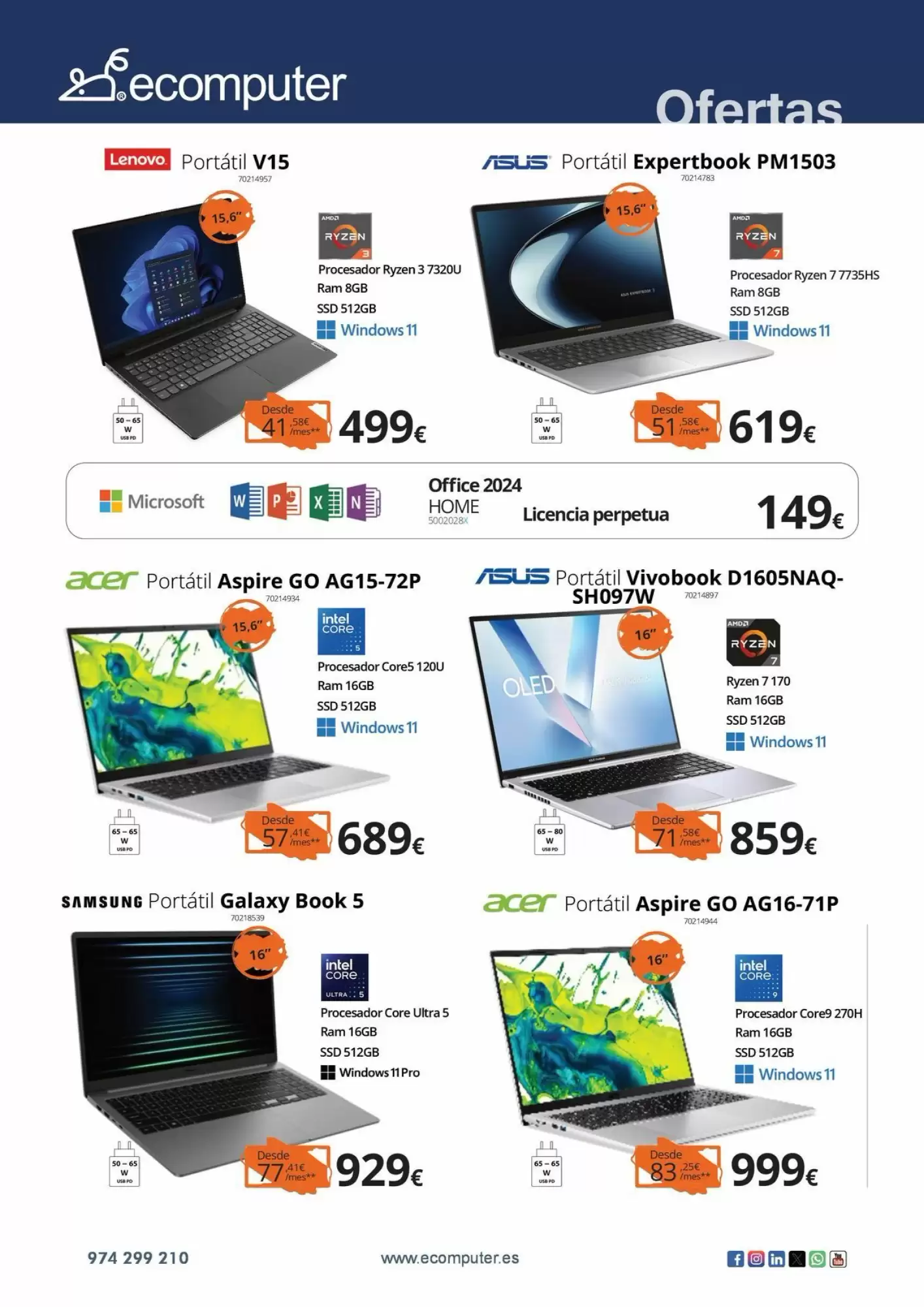 Folleto promocional de Ecomputer válido desde el 22/10/2026 - Página 5.