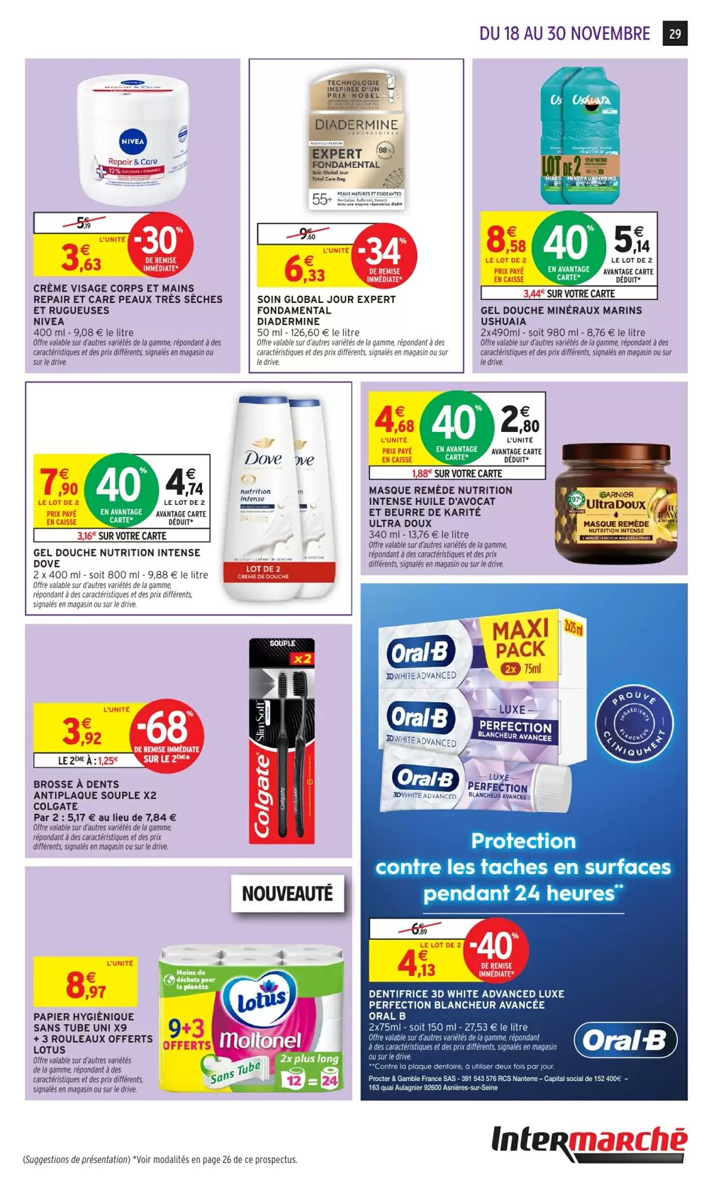 Prospectus promotionnel Intermarché valable à partir du 18/11/2025 - Page 29.