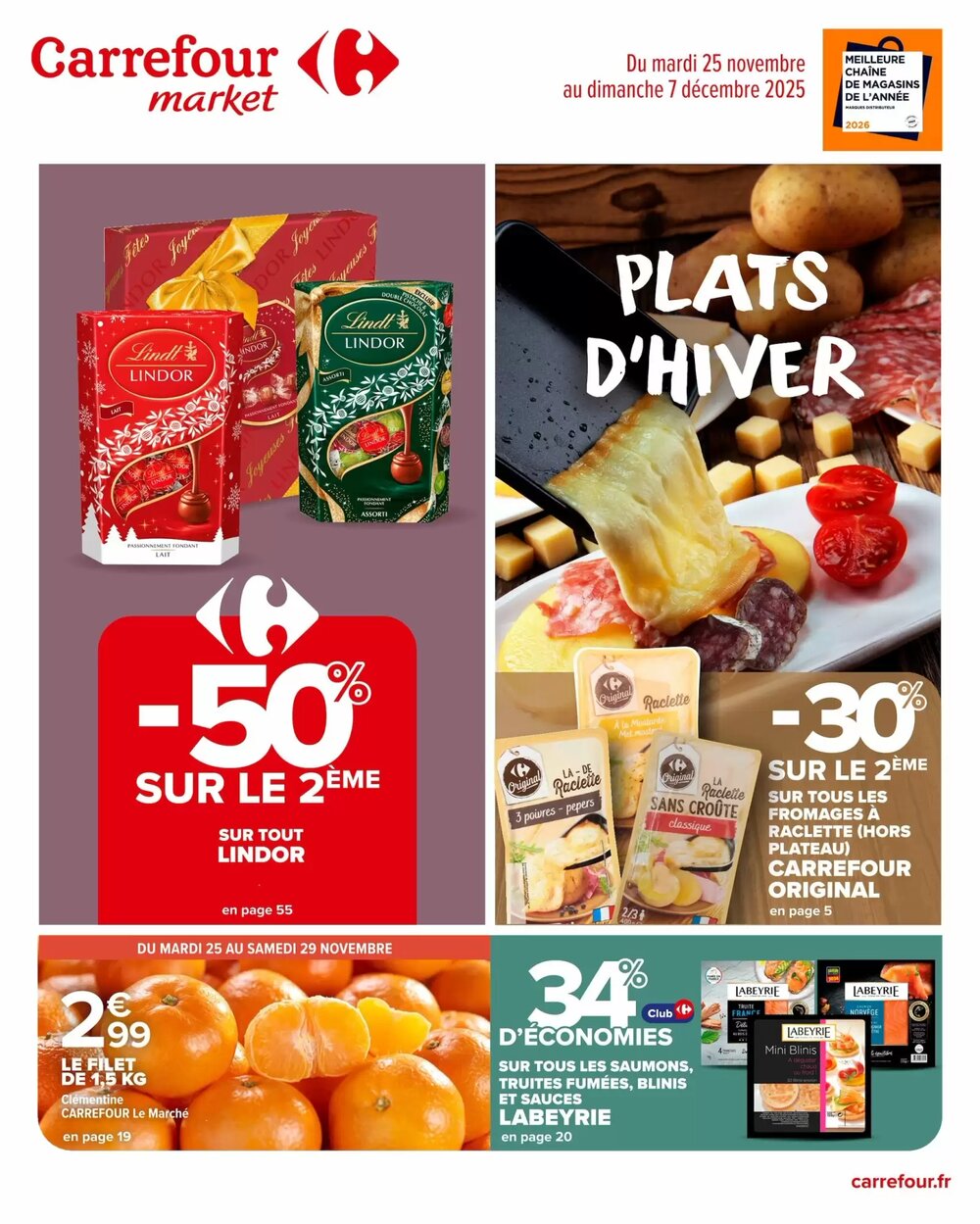 Prospectus promotionnel Carrefour Market valable à partir du 25/11/2025 - Page 1.