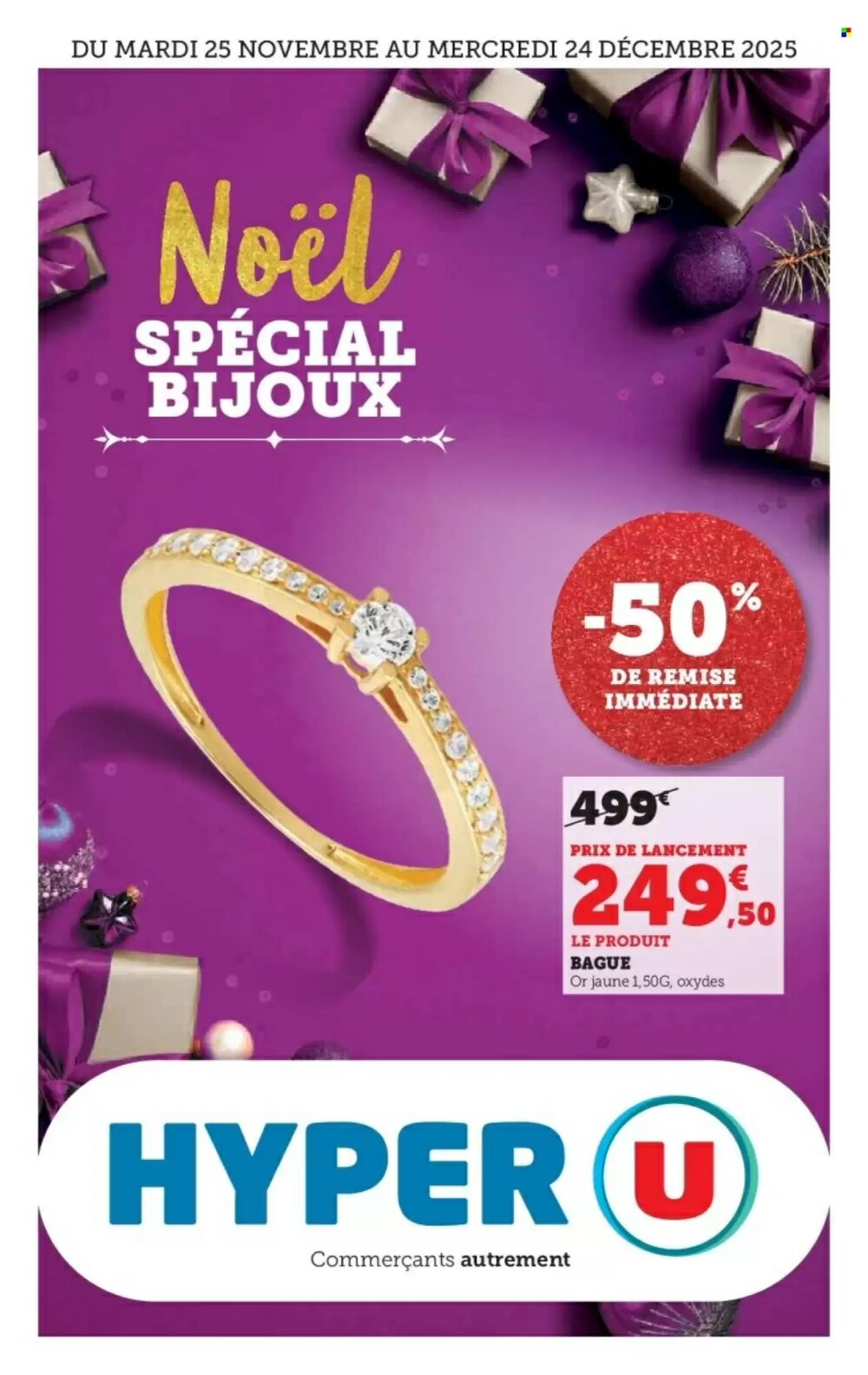 Prospectus promotionnel Hyper U valable à partir du 25/11/2025 - Page 1.