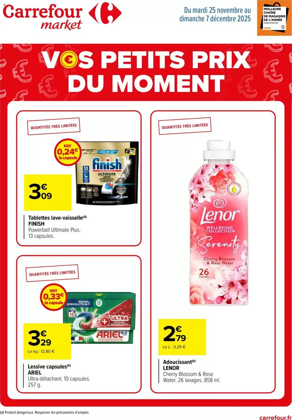 Prospectus promotionnel Carrefour Market valable à partir du 25/11/2025 - Page 1.