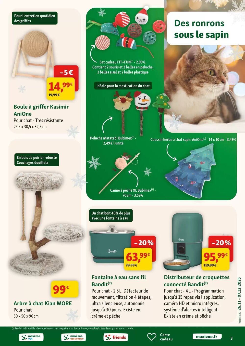 Prospectus promotionnel Maxi Zoo valable à partir du 26/11/2025 - Page 3.