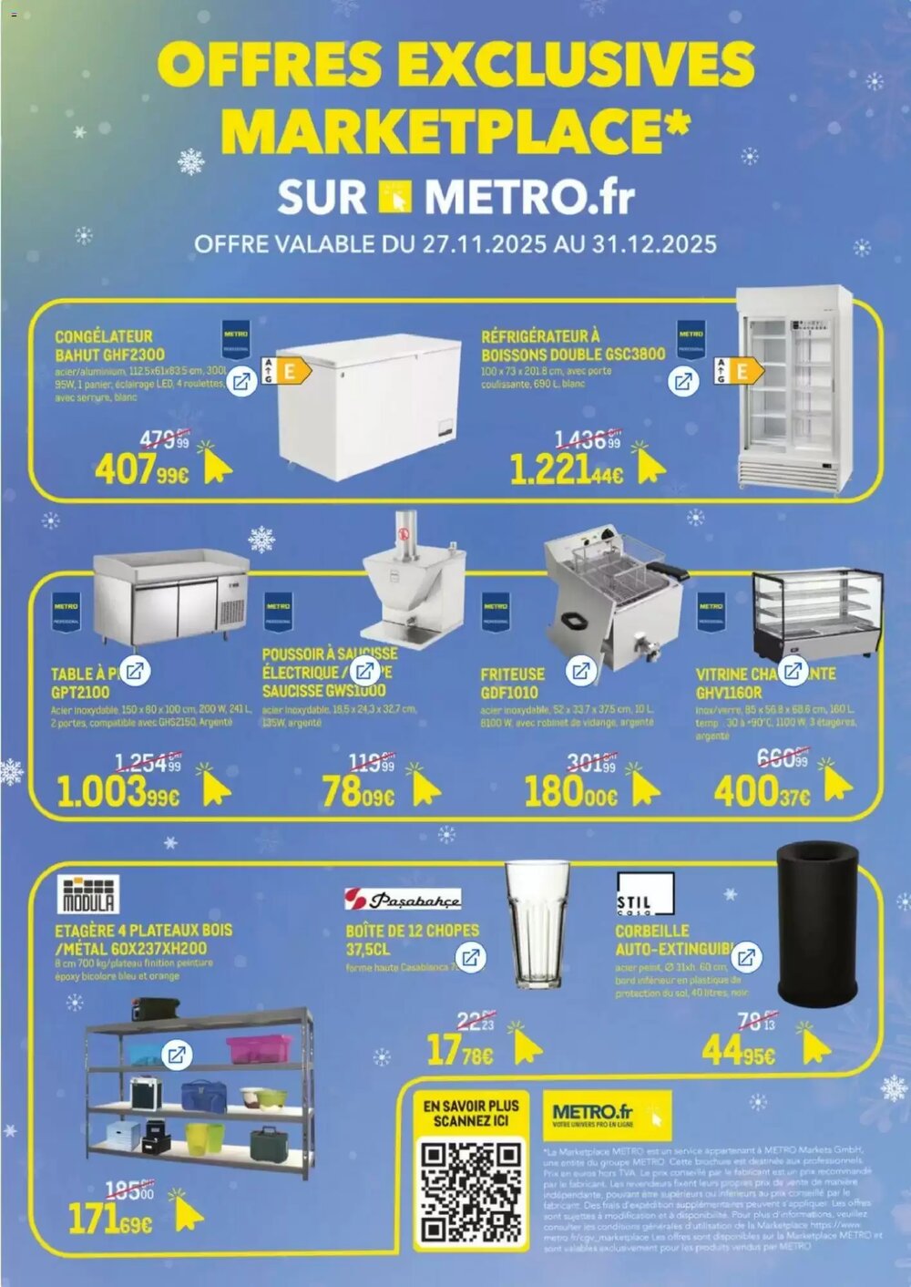Prospectus promotionnel METRO valable à partir du 27/11/2025 - Page 1.