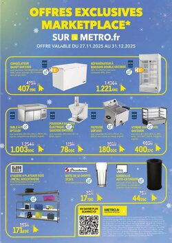 Prospectus promotionnel METRO valable à partir du 27/11/2025