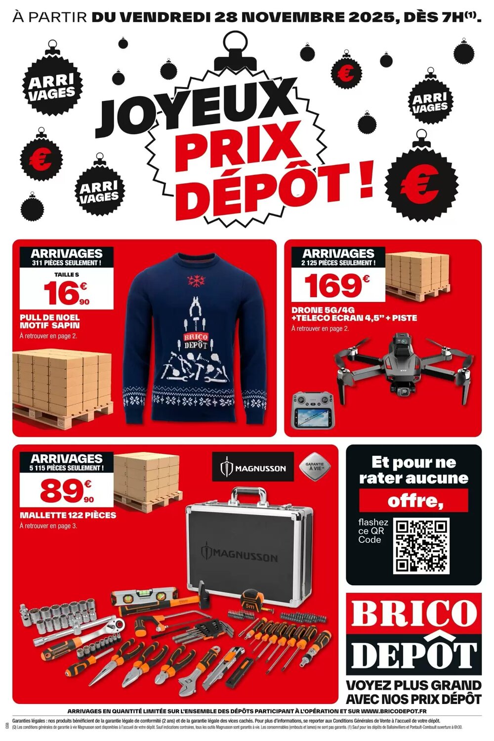 Prospectus promotionnel Brico Dépôt valable à partir du 28/11/2025 - Page 1.