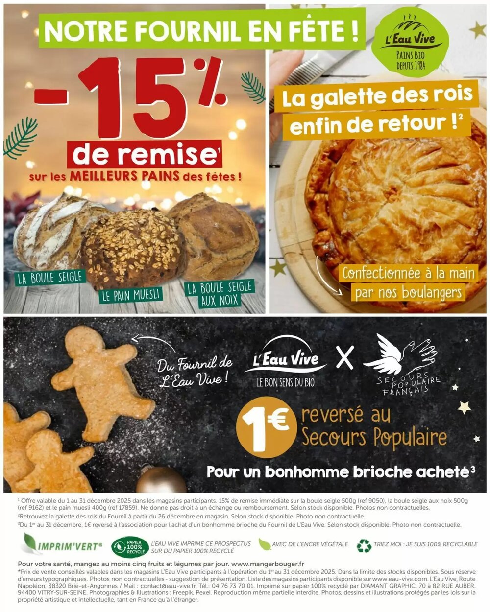 Prospectus promotionnel L'Eau Vive valable à partir du 01/12/2025 - Page 11.