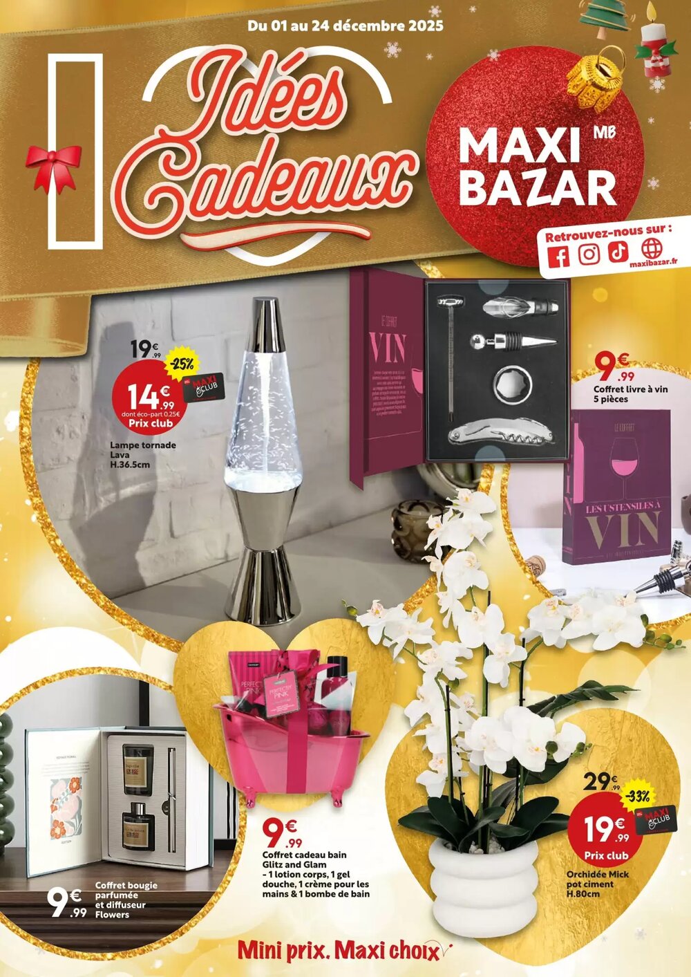 Prospectus promotionnel Maxi Bazar valable à partir du 01/12/2025 - Page 1.