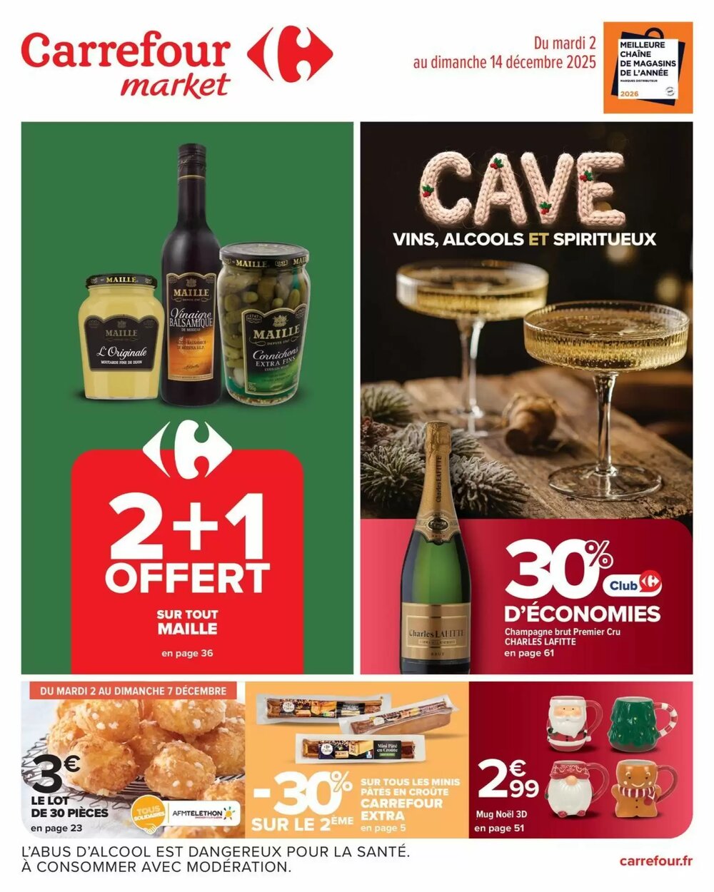 Prospectus promotionnel Carrefour Market valable à partir du 02/12/2025 - Page 1.