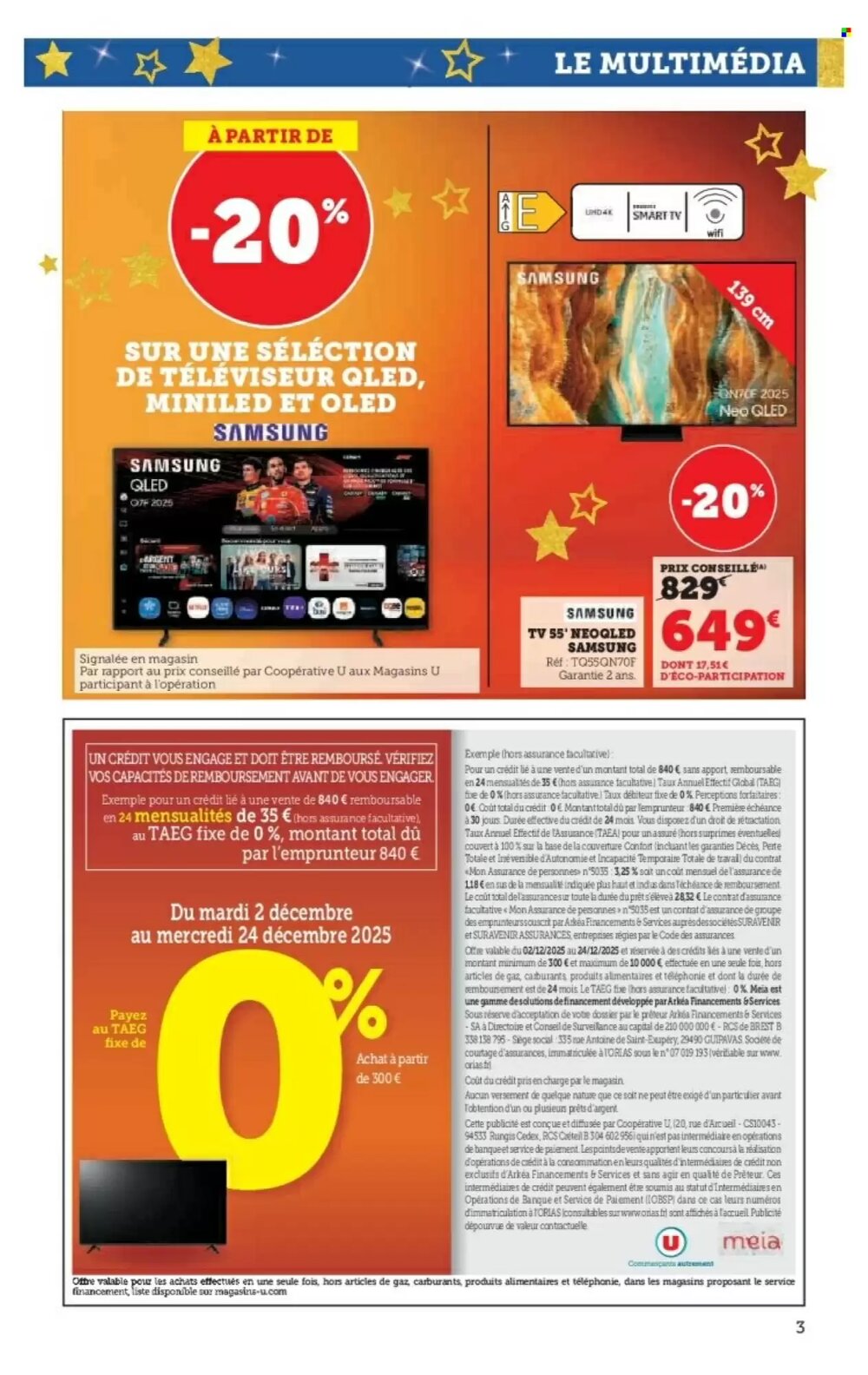 Prospectus promotionnel Hyper U valable à partir du 02/12/2025 - Page 3.