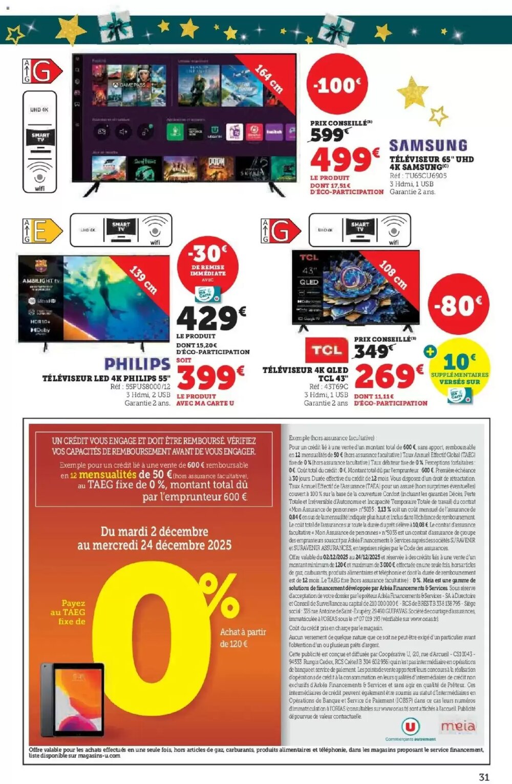 Prospectus promotionnel Hyper U valable à partir du 02/12/2025 - Page 31.