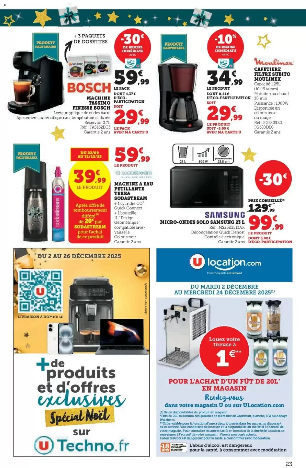 Prospectus promotionnel Super U valable à partir du 02/12/2025 - Page 23.