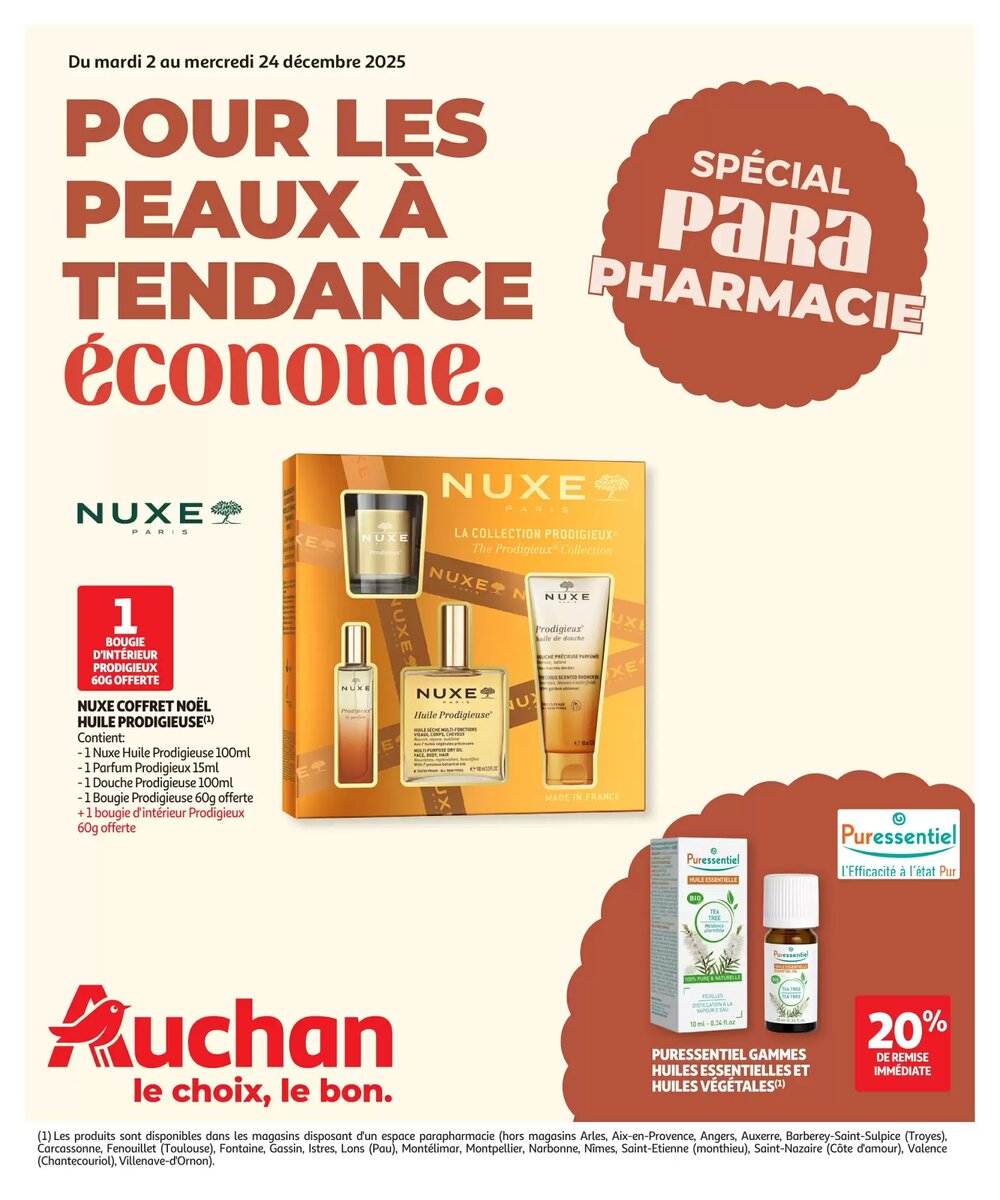 Prospectus promotionnel Auchan valable à partir du 02/12/2025 - Page 1.