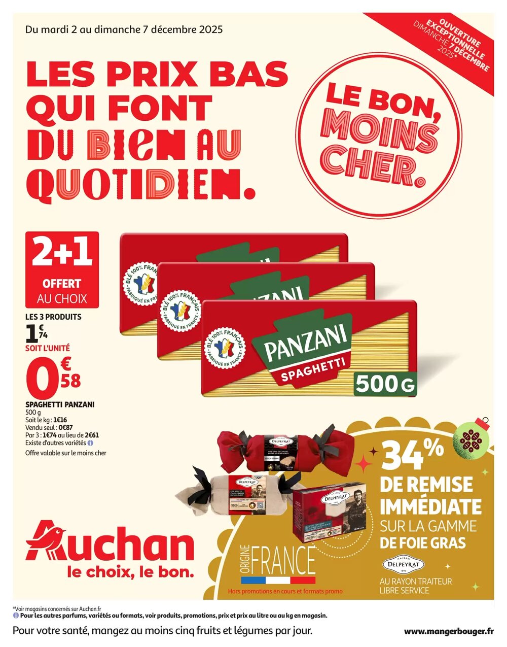 Prospectus promotionnel Auchan valable à partir du 02/12/2025 - Page 1.