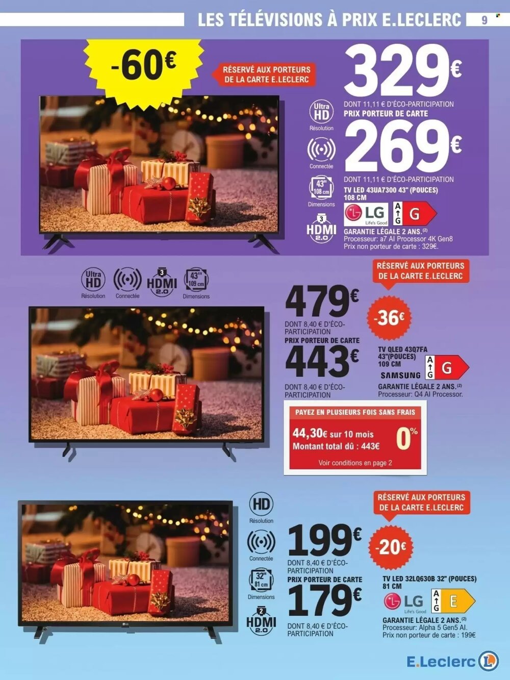 Prospectus promotionnel E.Leclerc valable à partir du 02/12/2025 - Page 9.